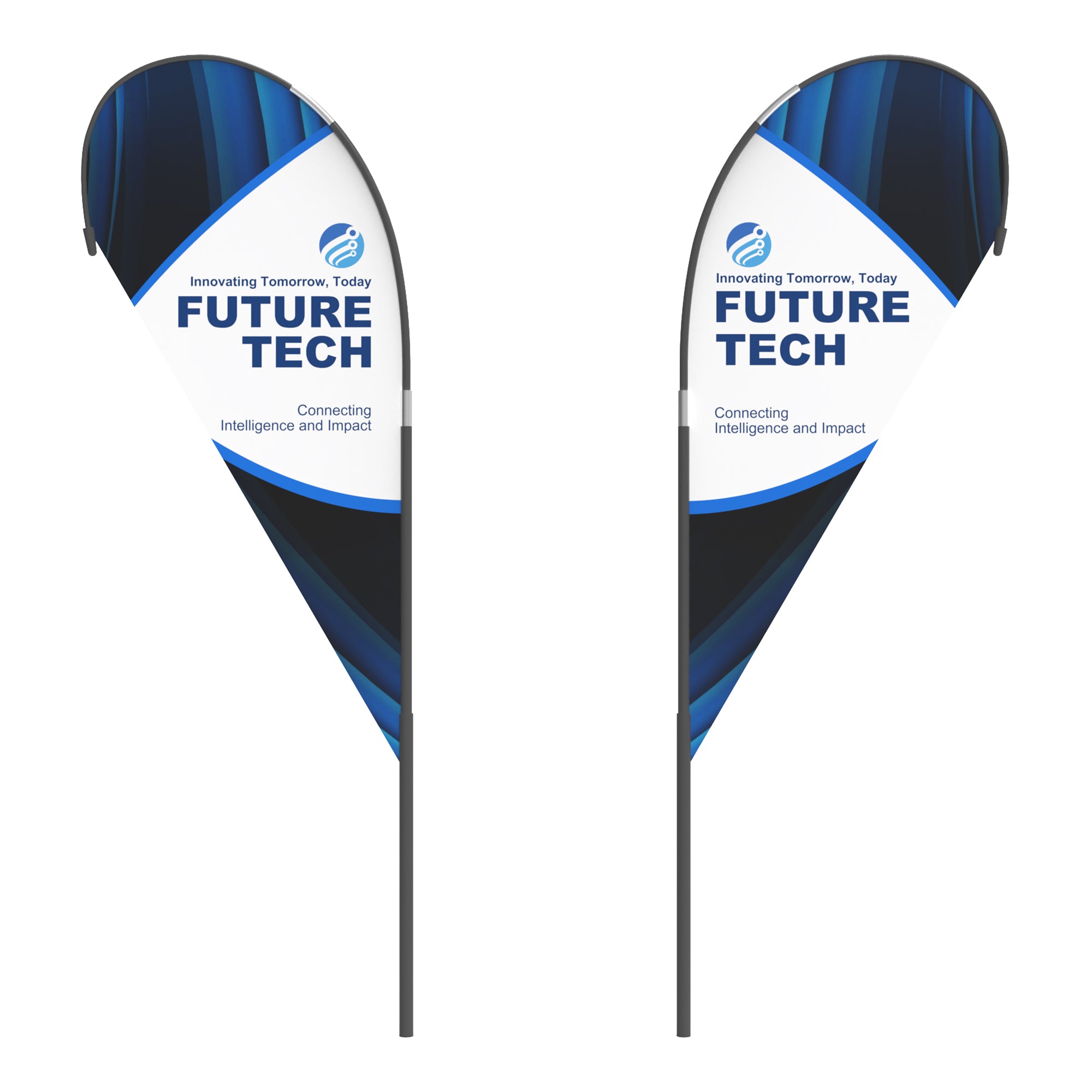 11ft Teardrop Flags - 2 pcs