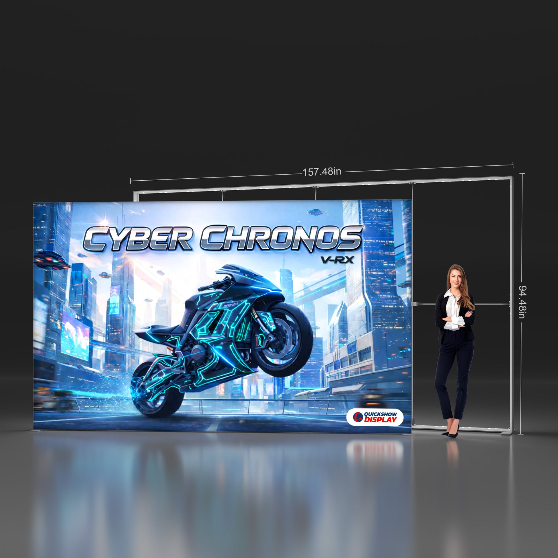 13x7.9ft PVC SEG Lightboxes - QuickShowDisplay