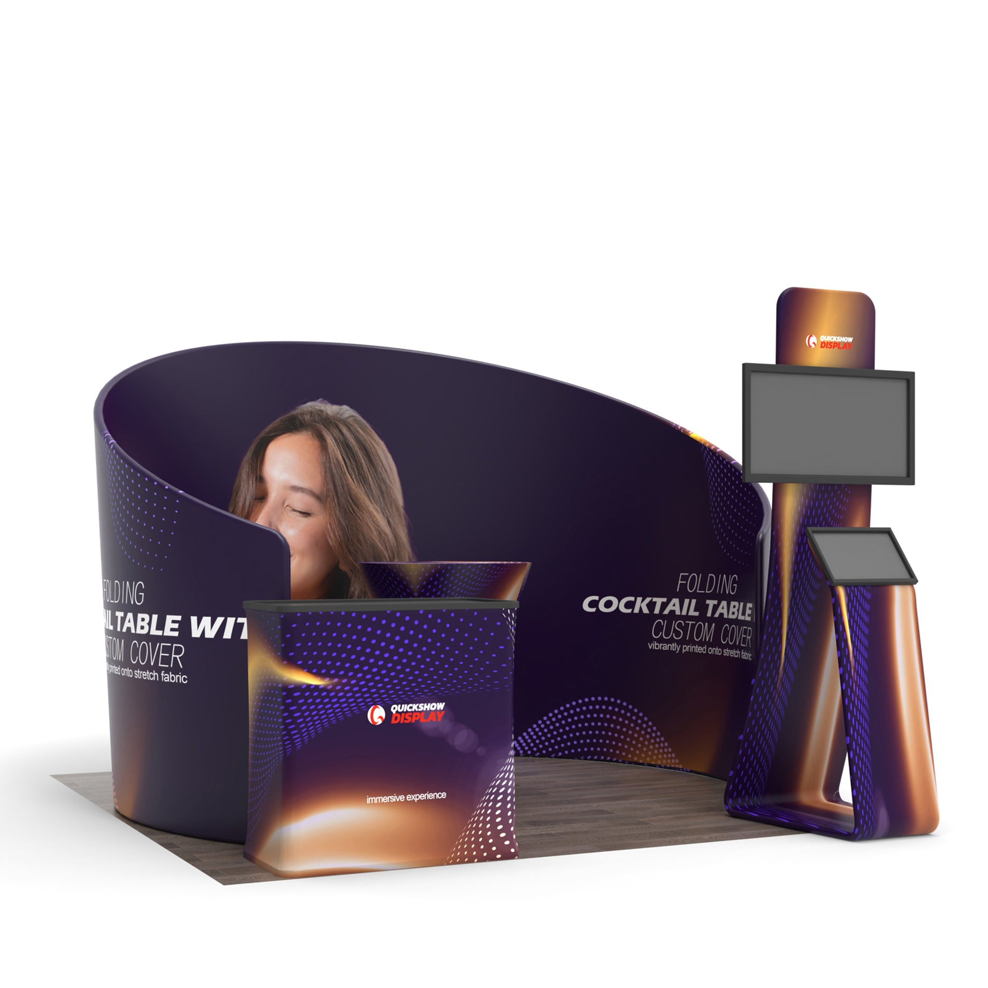 10x10 Inline Trade Show Booth 10 - QuickShowDisplay