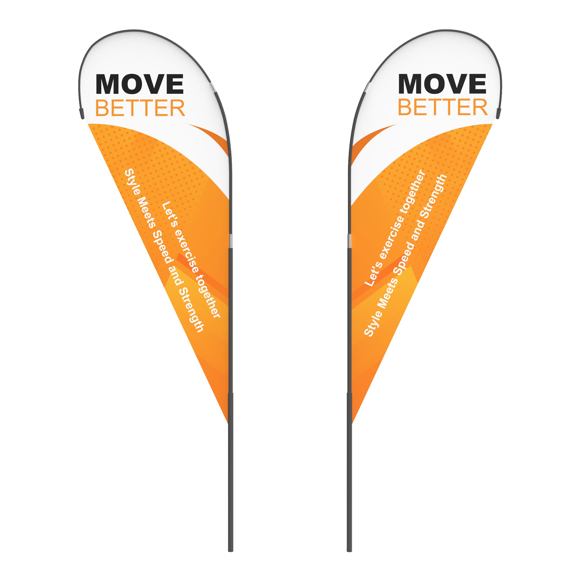 14ft Teardrop Flags - 2 pcs