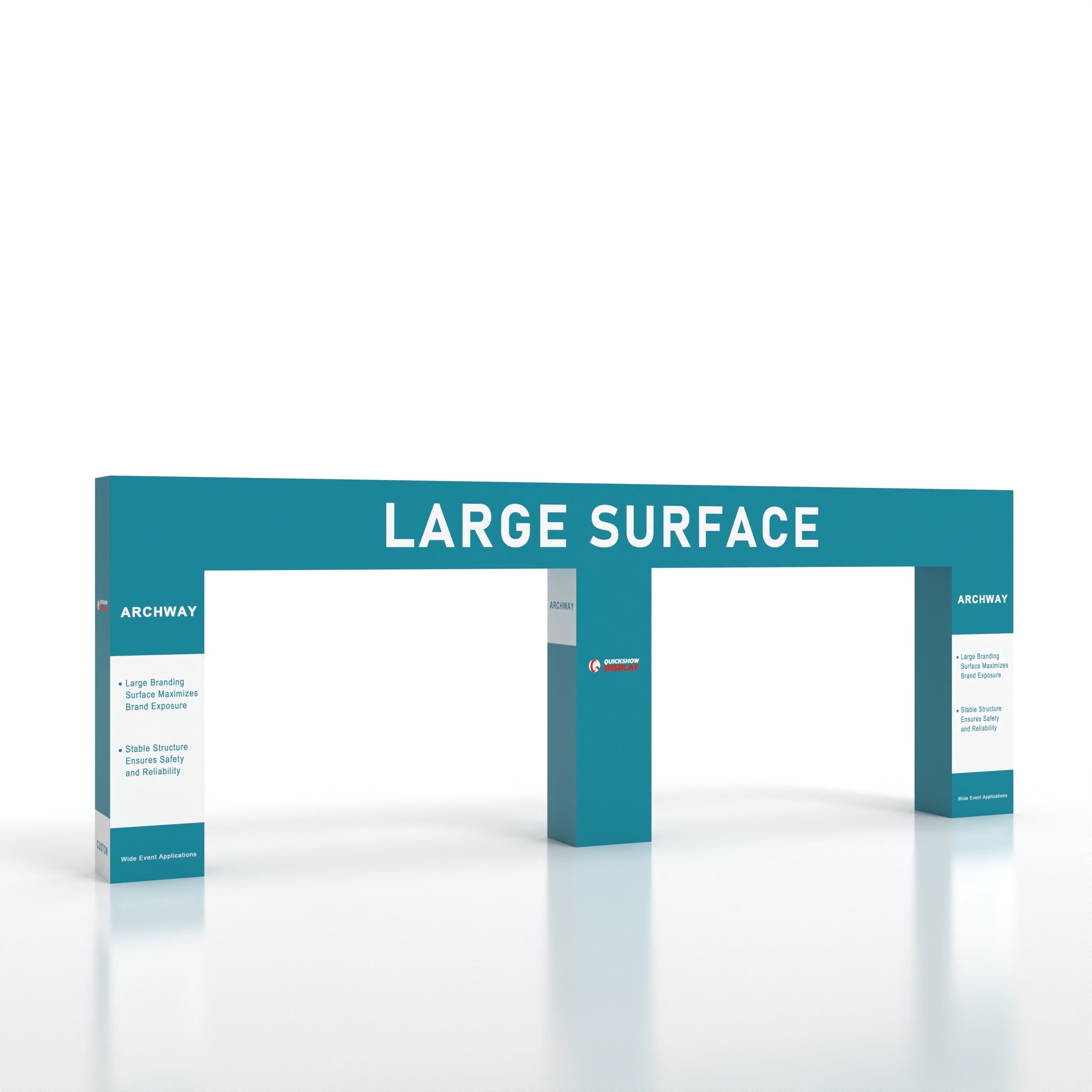 Custom Grand Entrance M-Shaped Arch for Trade Show