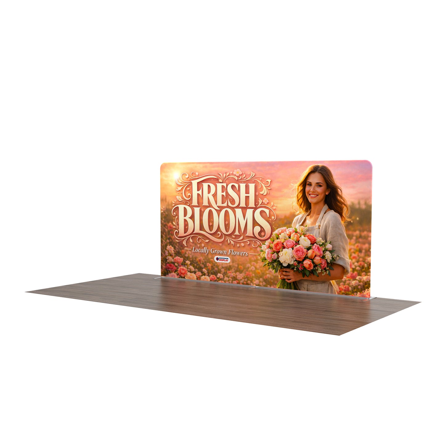 15ft TenseFlex™ Fabric Backdrop-Straight - QuickShowDisplay