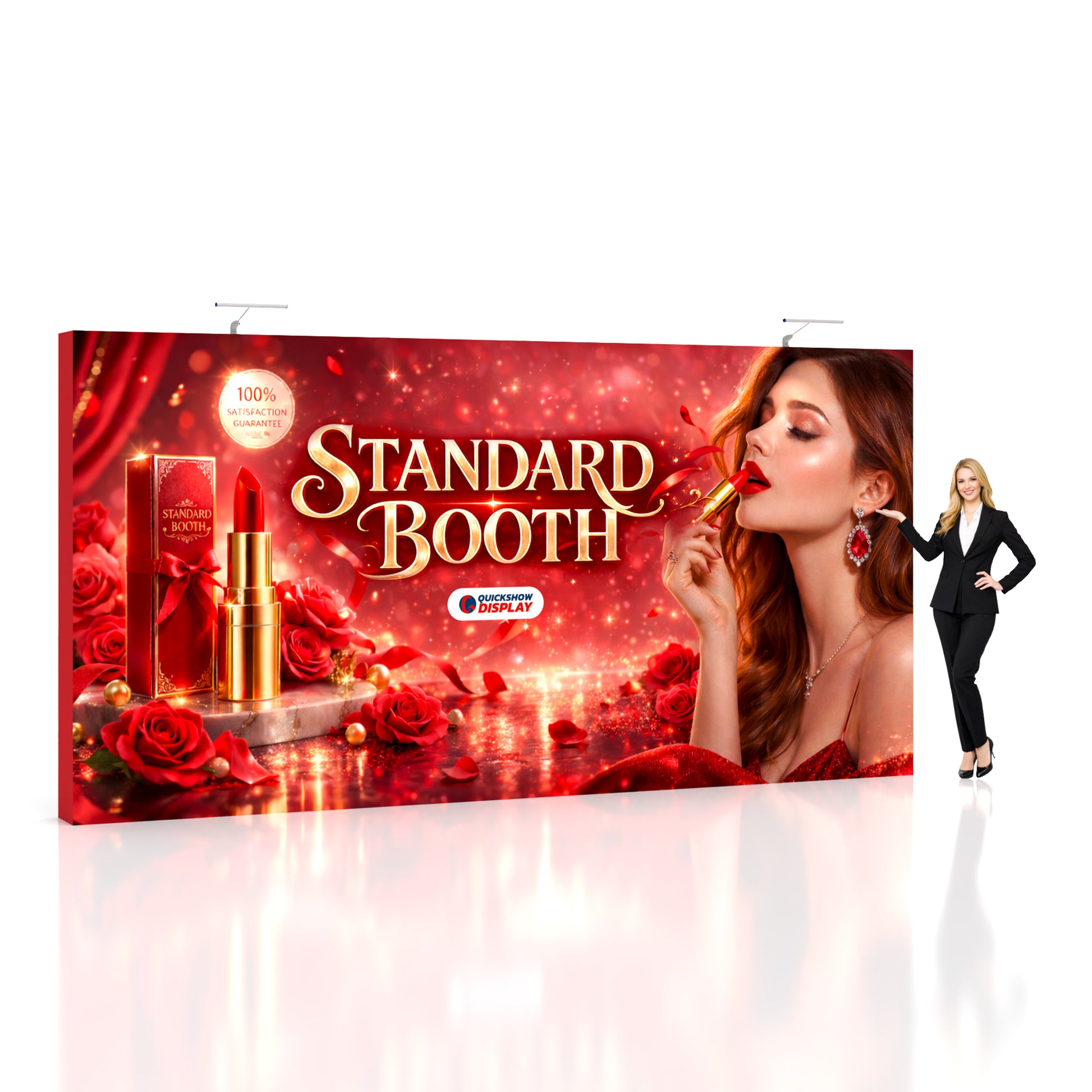 15ft TensePop™ Fabric Backdrop-Straight - QuickShowDisplay