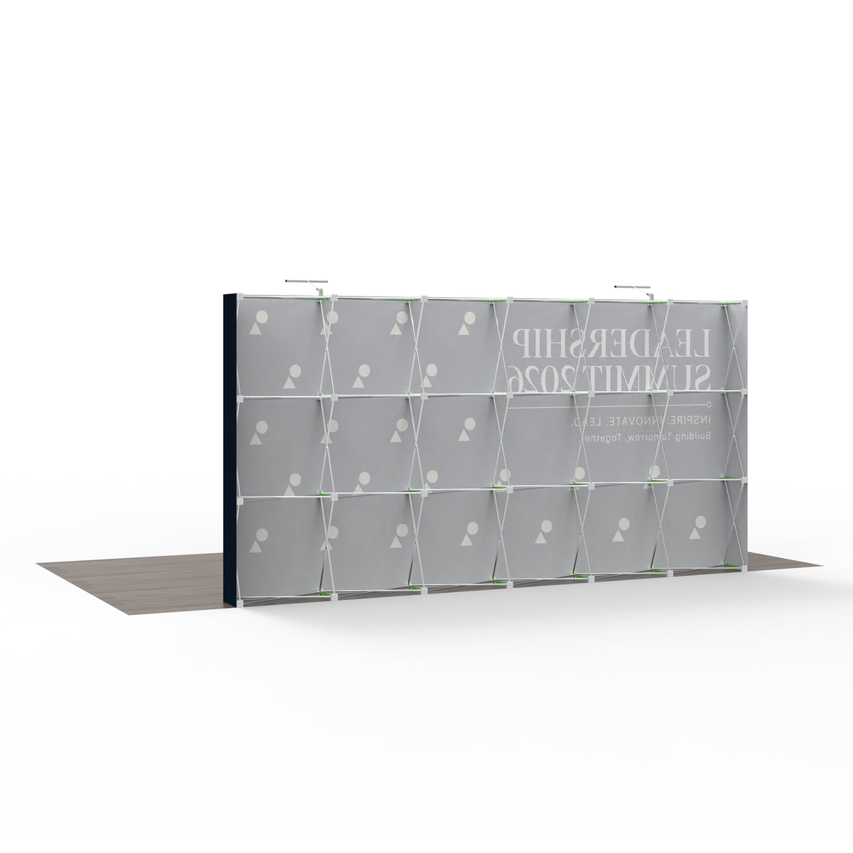 15ft TensePop™ Straight Pop-Up Fabric Backdrop - QuickShowDisplay