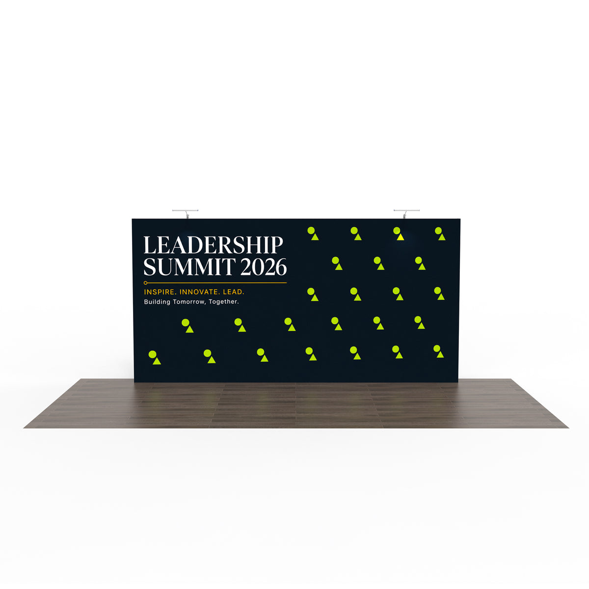 15ft TensePop™ Straight Pop-Up Fabric Backdrop - QuickShowDisplay