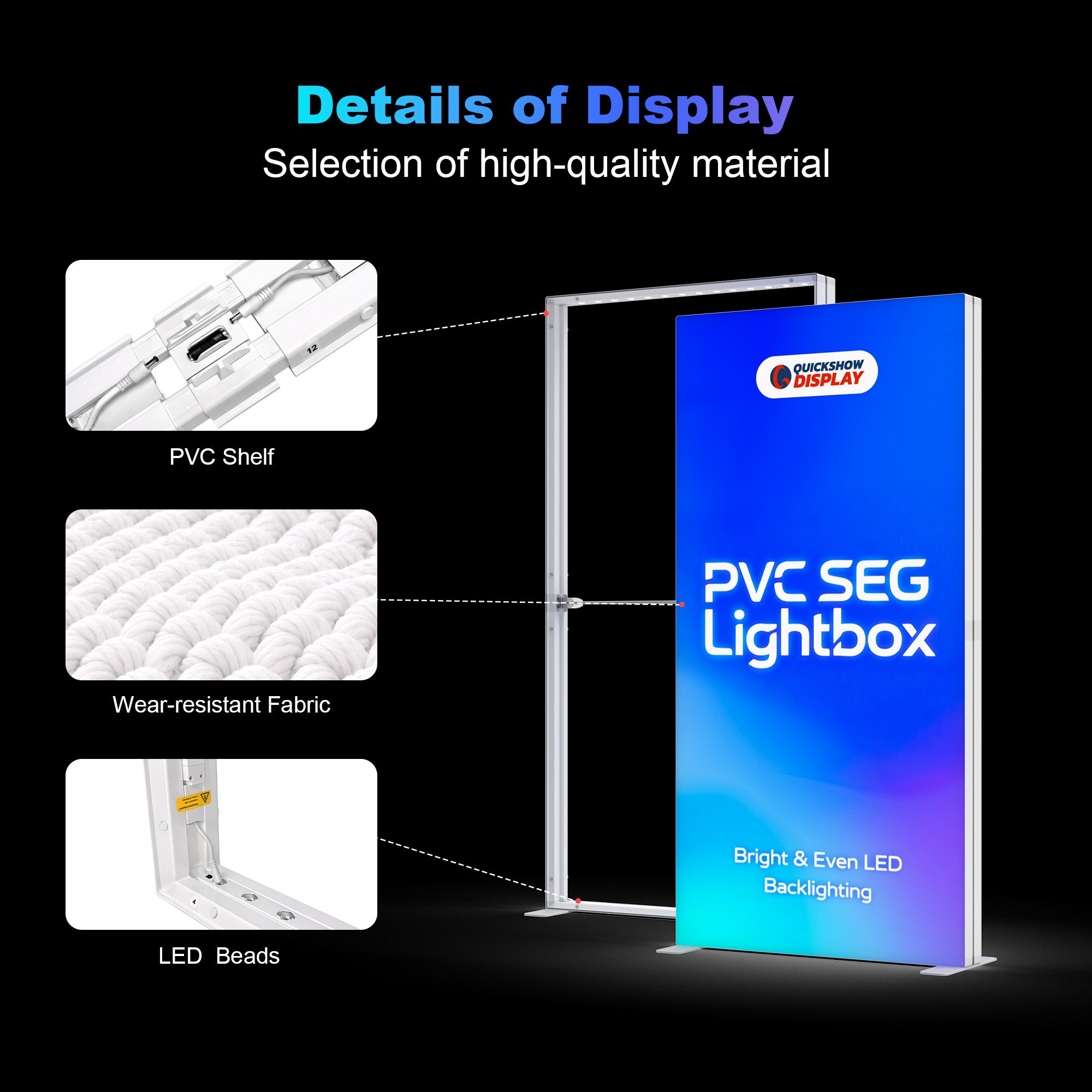 16.4x7.9ft PVC SEG Lightboxes - QuickShowDisplay