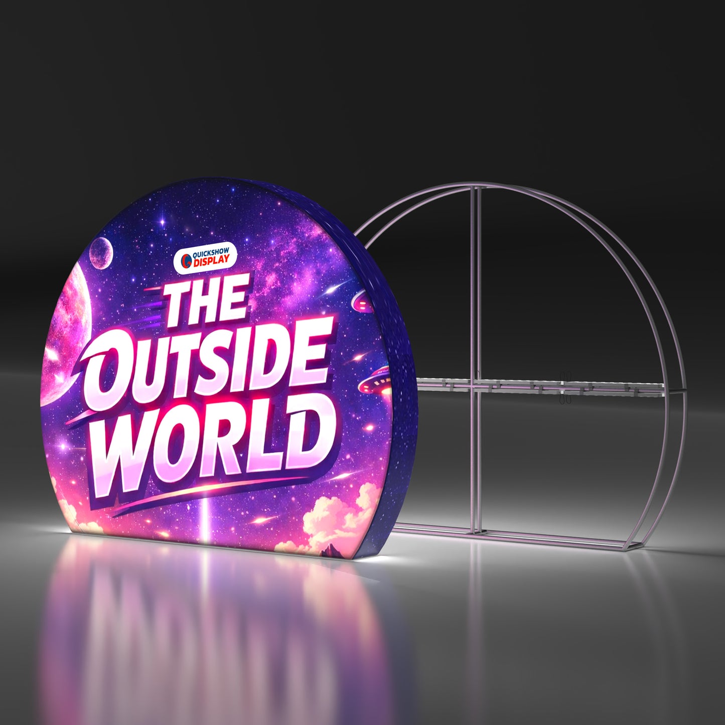 10ft TenseLight™ Backlit Backdrop-Moon - QuickShowDisplay