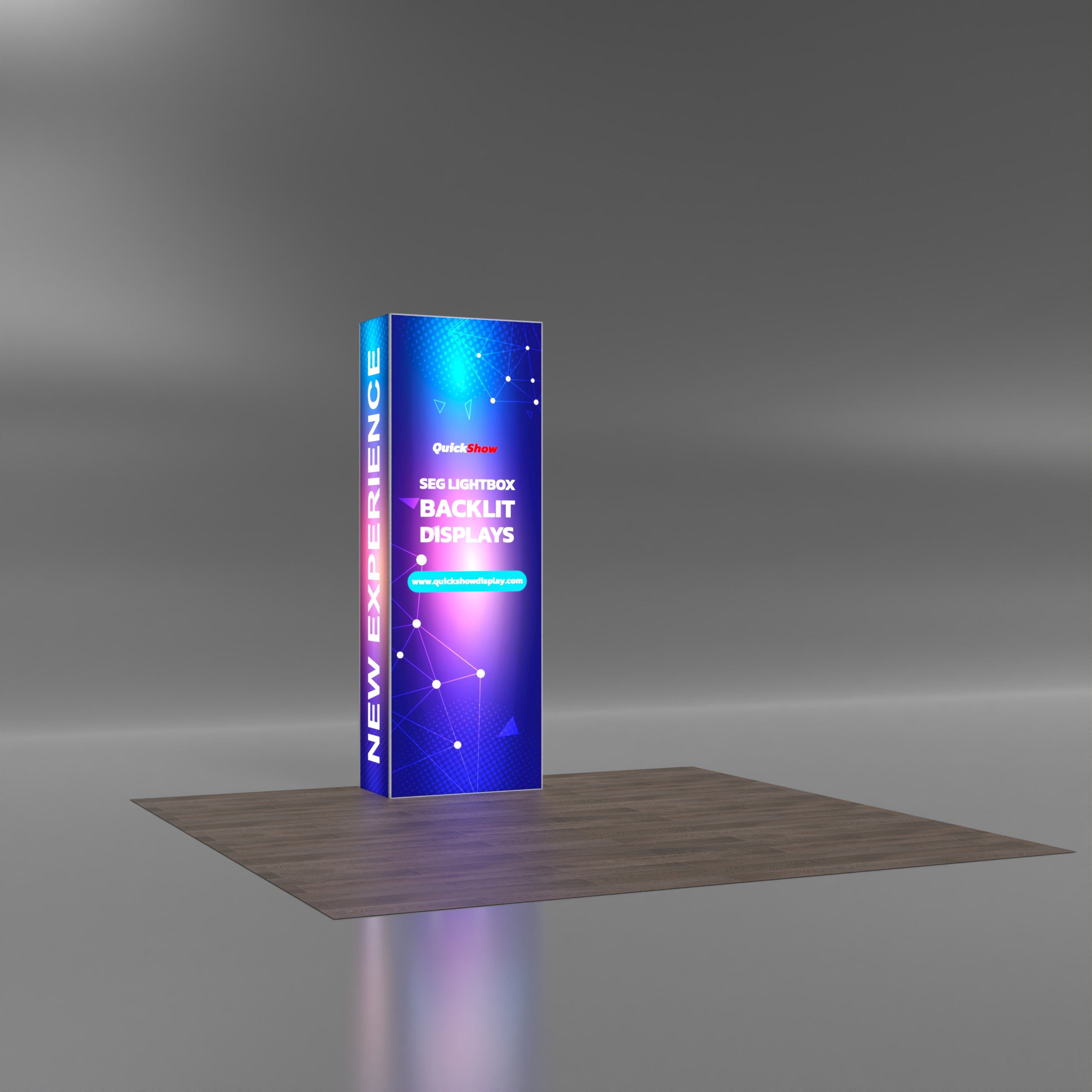 2.5ft SEG Pop up Backlit Display - QuickShowDisplay