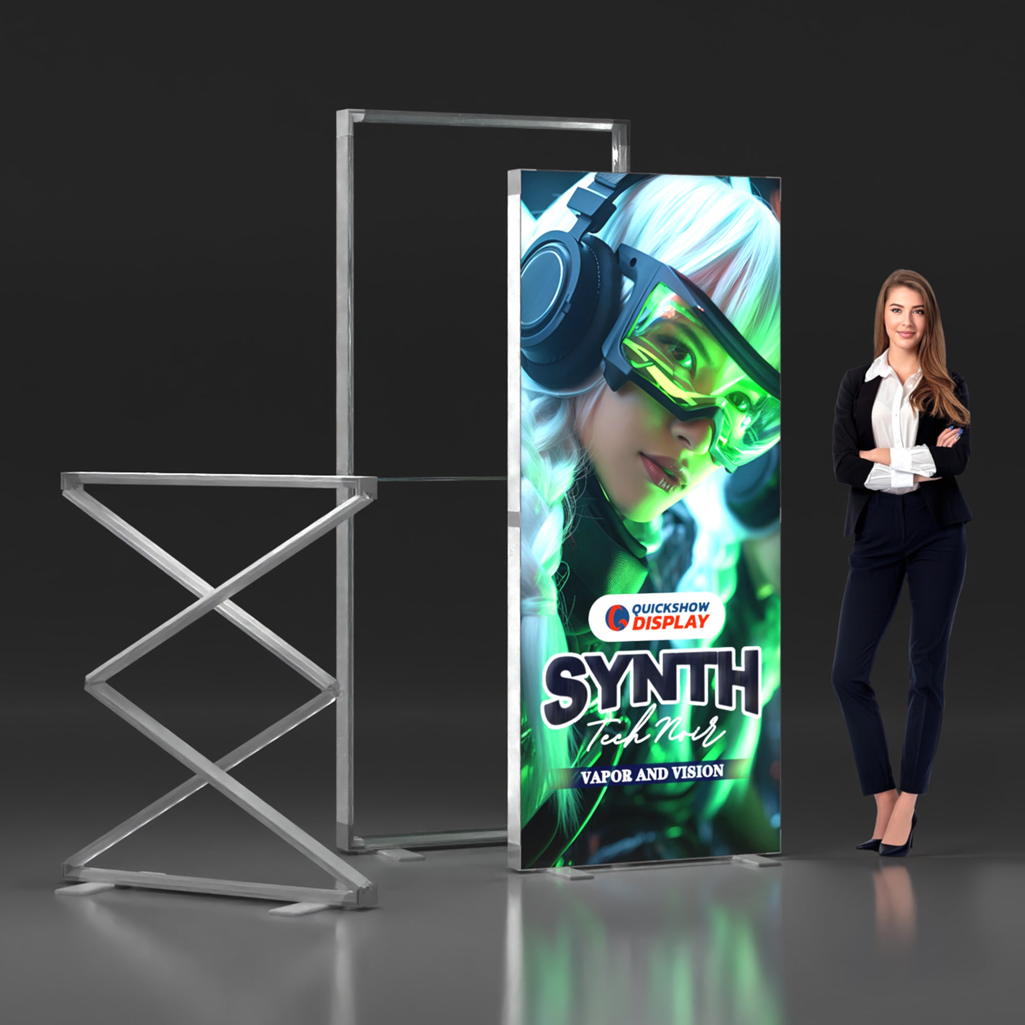 Foldable Lightweight SEG Lightbox Displays