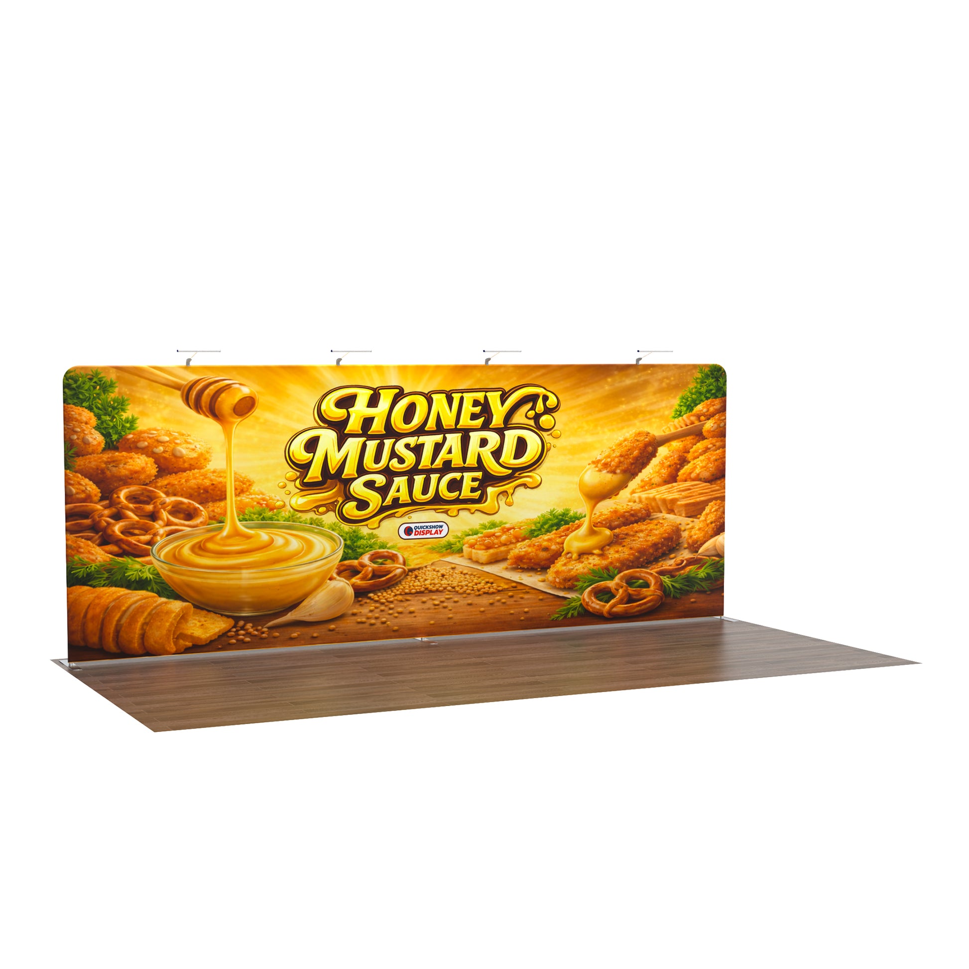 20ft TenseFlex™ Booth-Straight - QuickShowDisplay