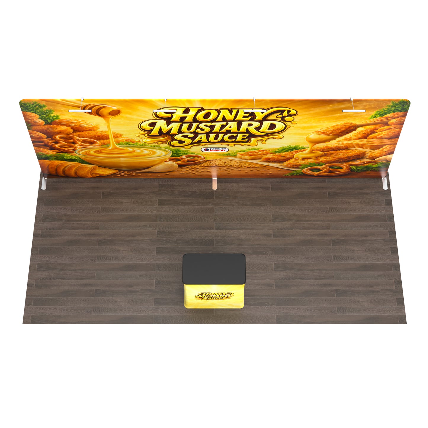 20ft TenseFlex™ Booth-Straight - QuickShowDisplay