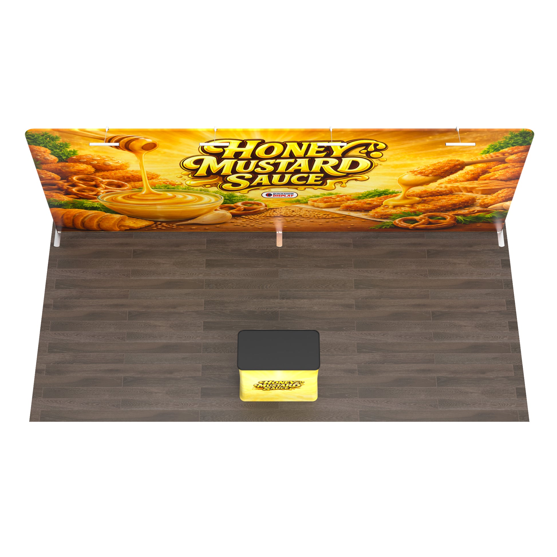 20ft TenseFlex™ Booth-Straight - QuickShowDisplay