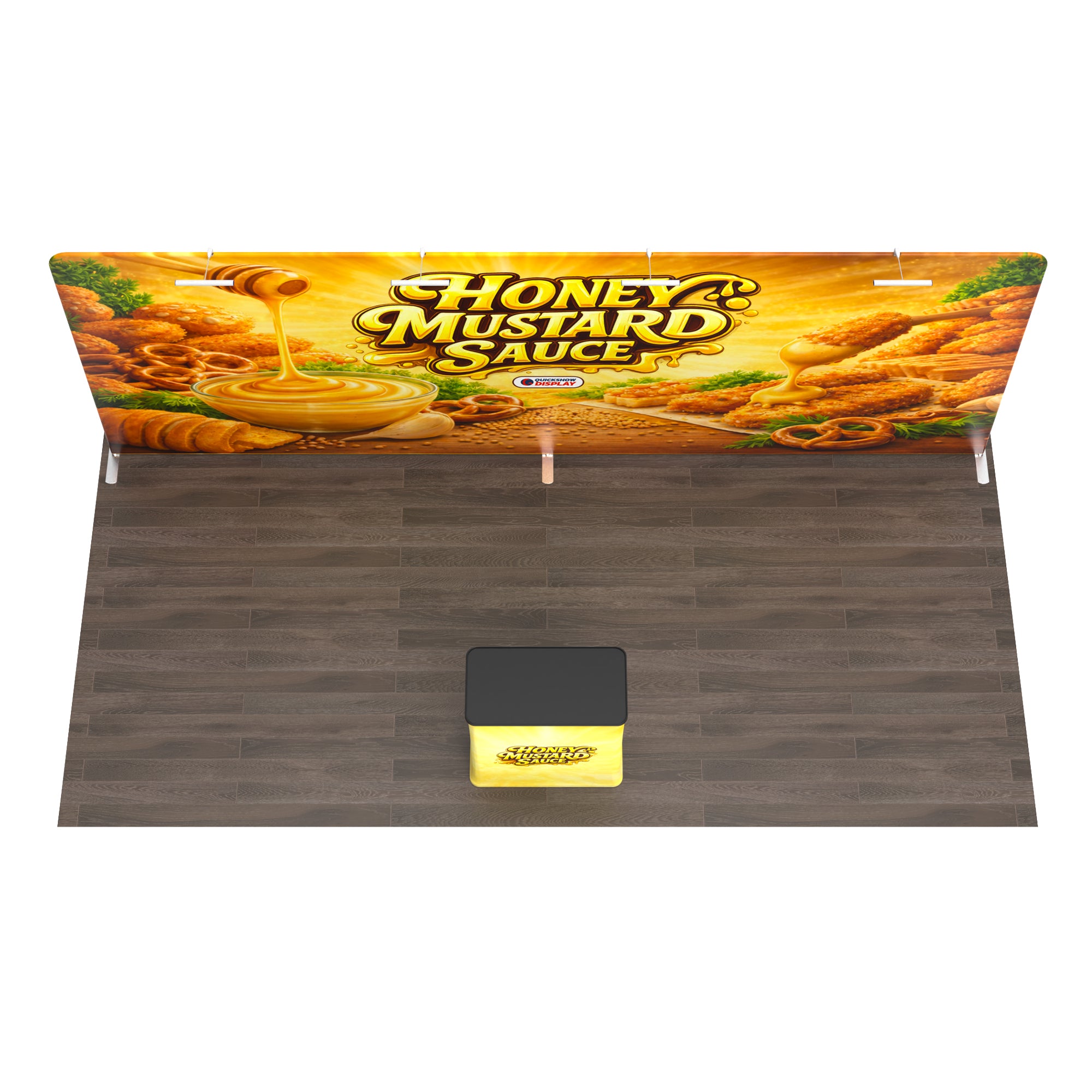 20ft TenseFlex™ Booth-Straight - QuickShowDisplay