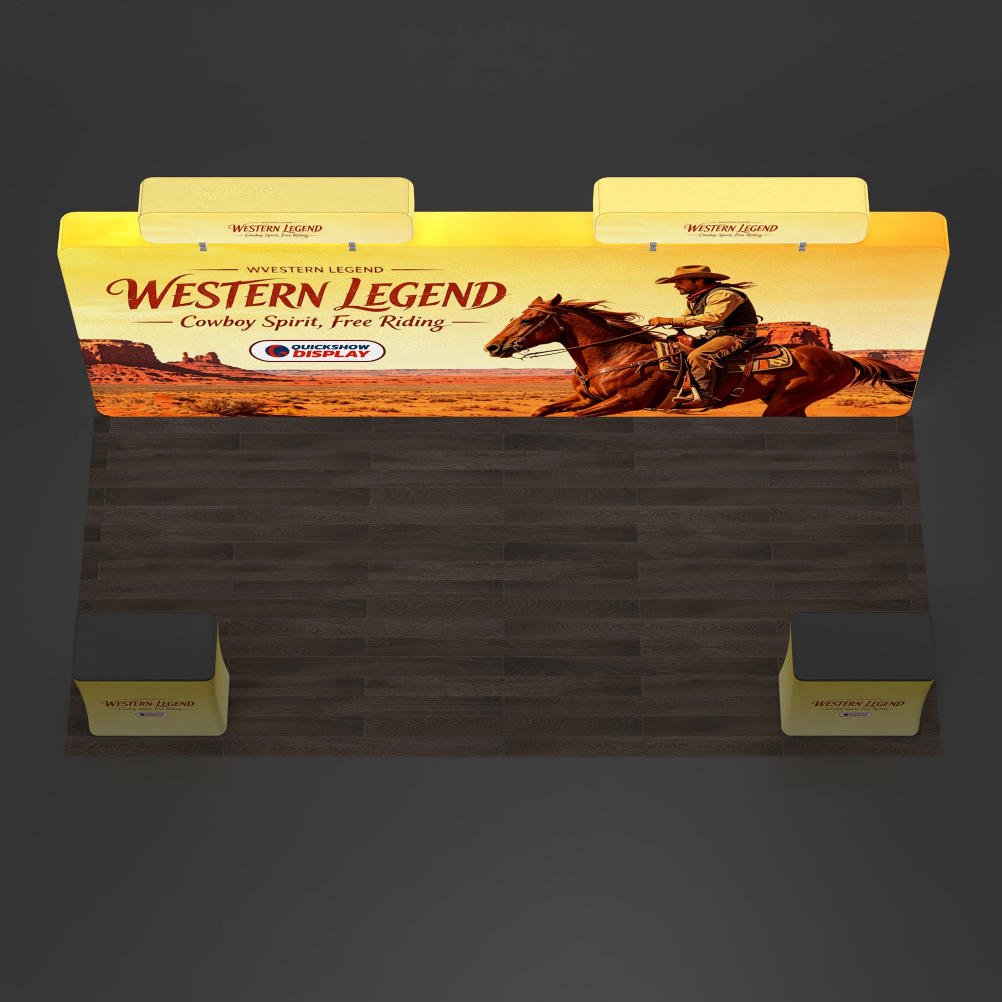 20ft TenseLight™ Booth Kit B - QuickShowDisplay