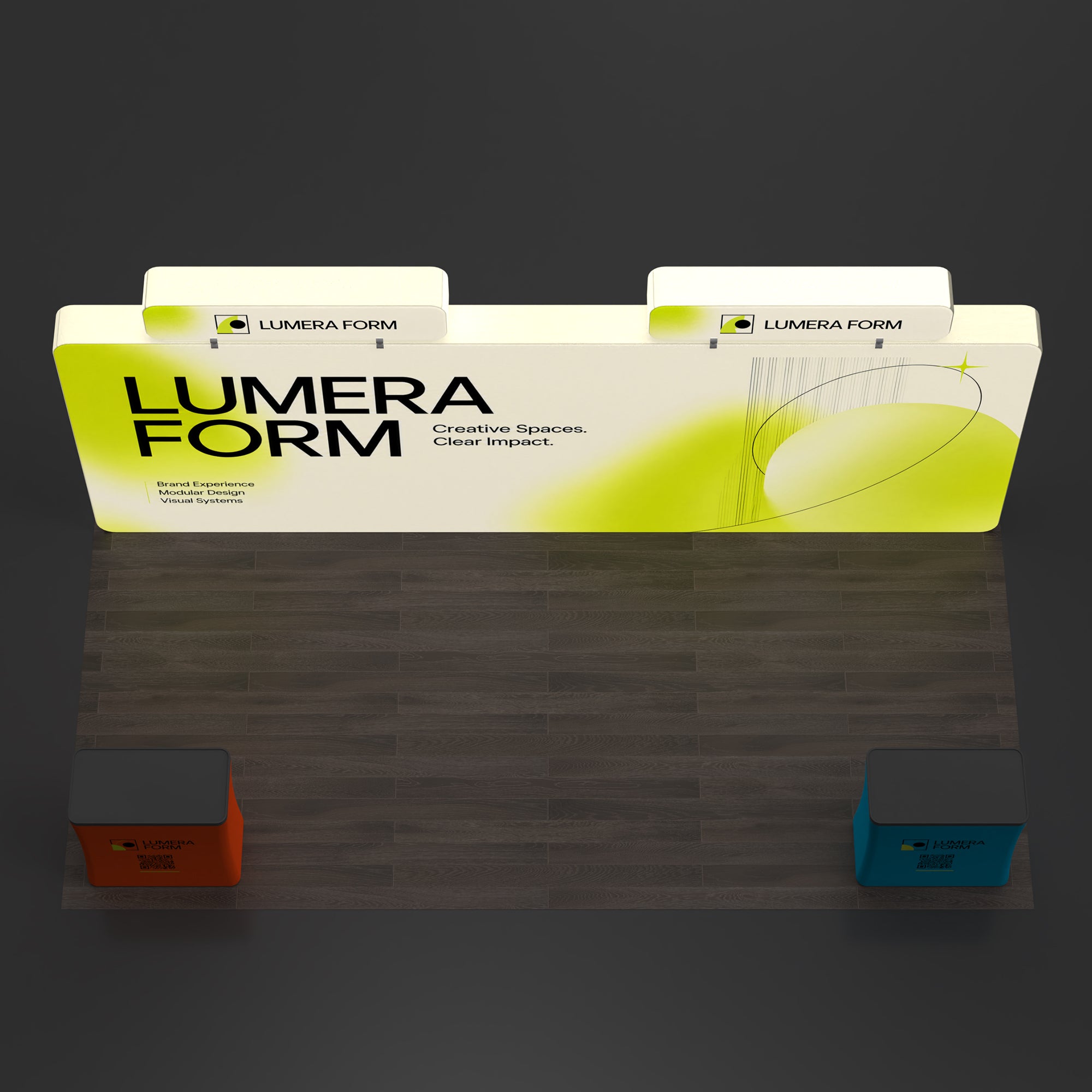 10x20 TenseLight™ Backlit Trade Show Booth Display Wall B