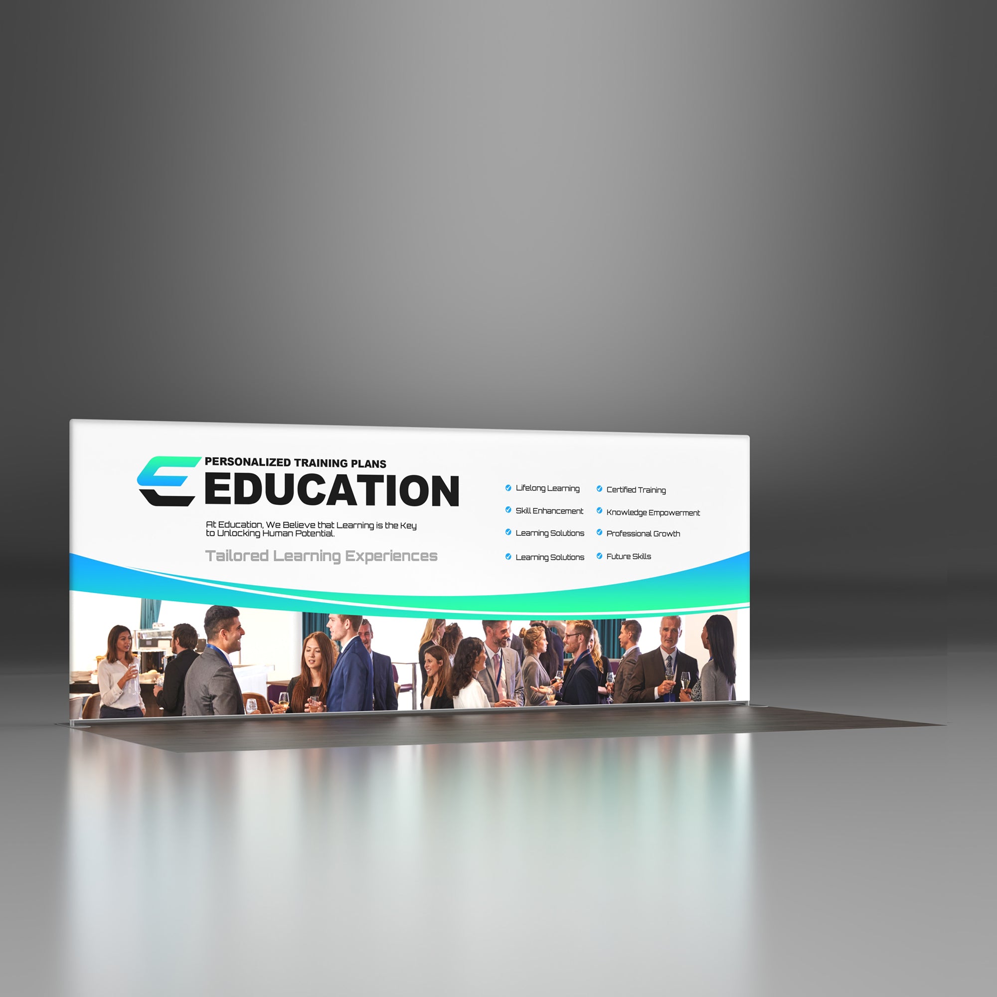 20ft Backlit Tension Fabric Display - QuickShowDisplay