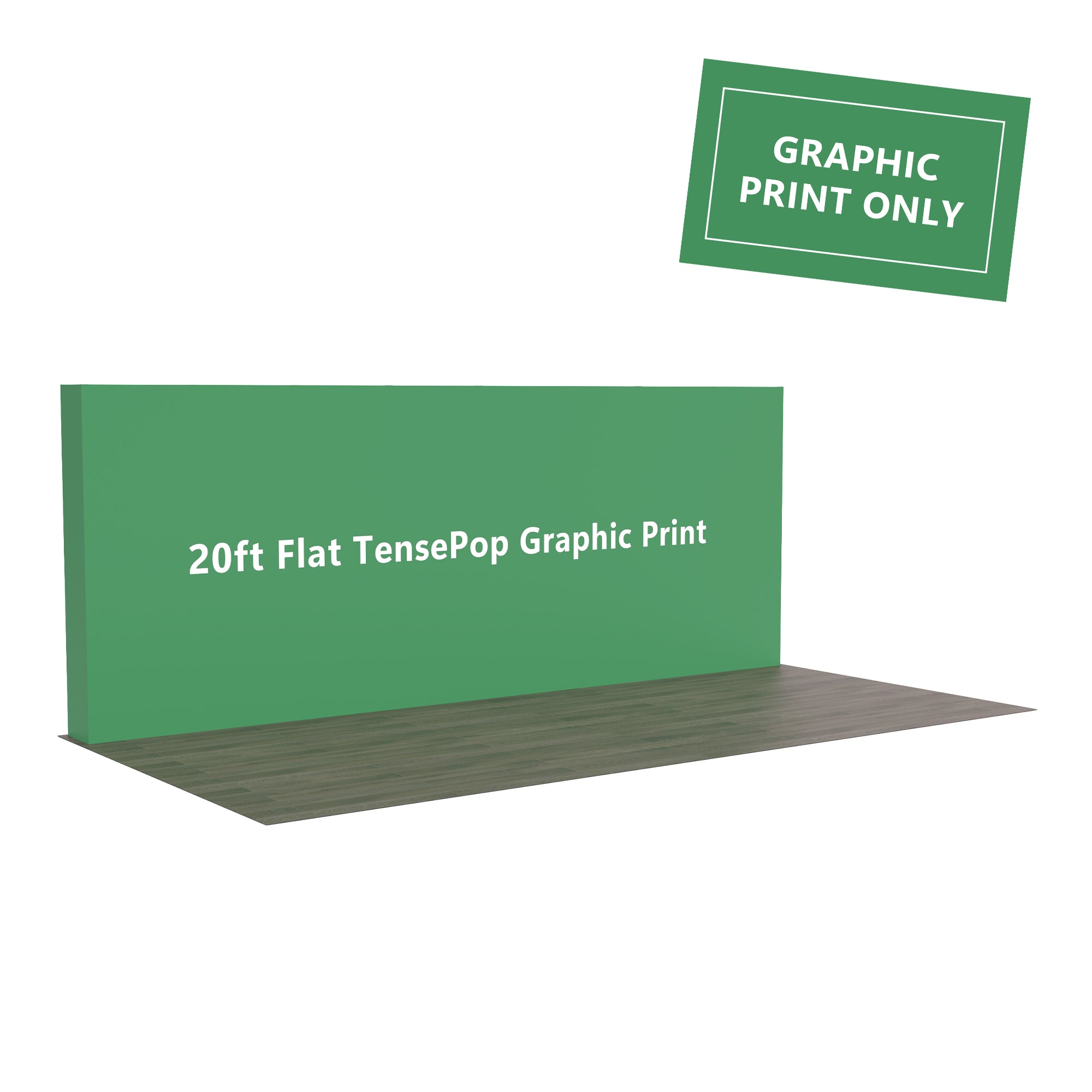 20ft Flat TensePop Graphic Print - QuickShowDisplay