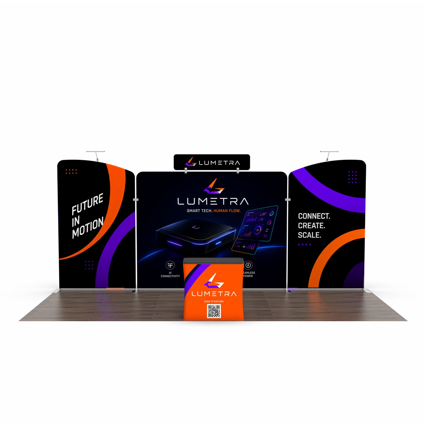 10x20 TenseFlex™ Modular Trade Show Booth Display A
