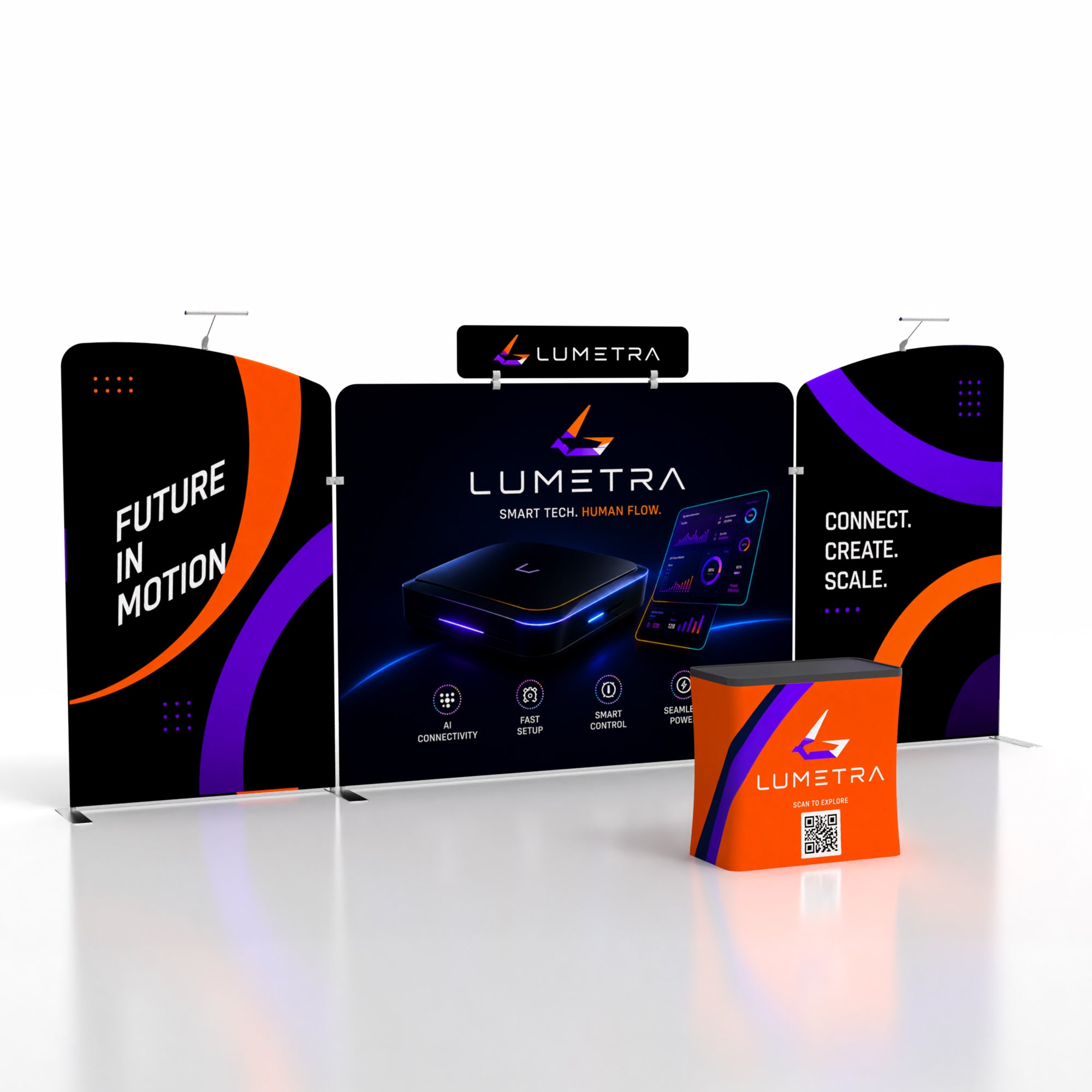 10x20 TenseFlex™ Modular Trade Show Booth Display A
