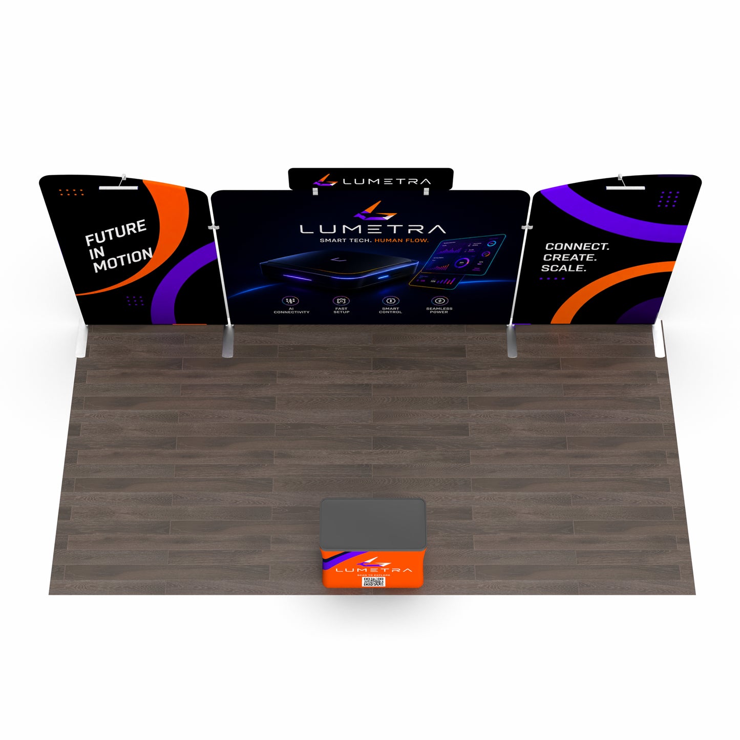 10x20 TenseFlex™ Modular Trade Show Booth Display A