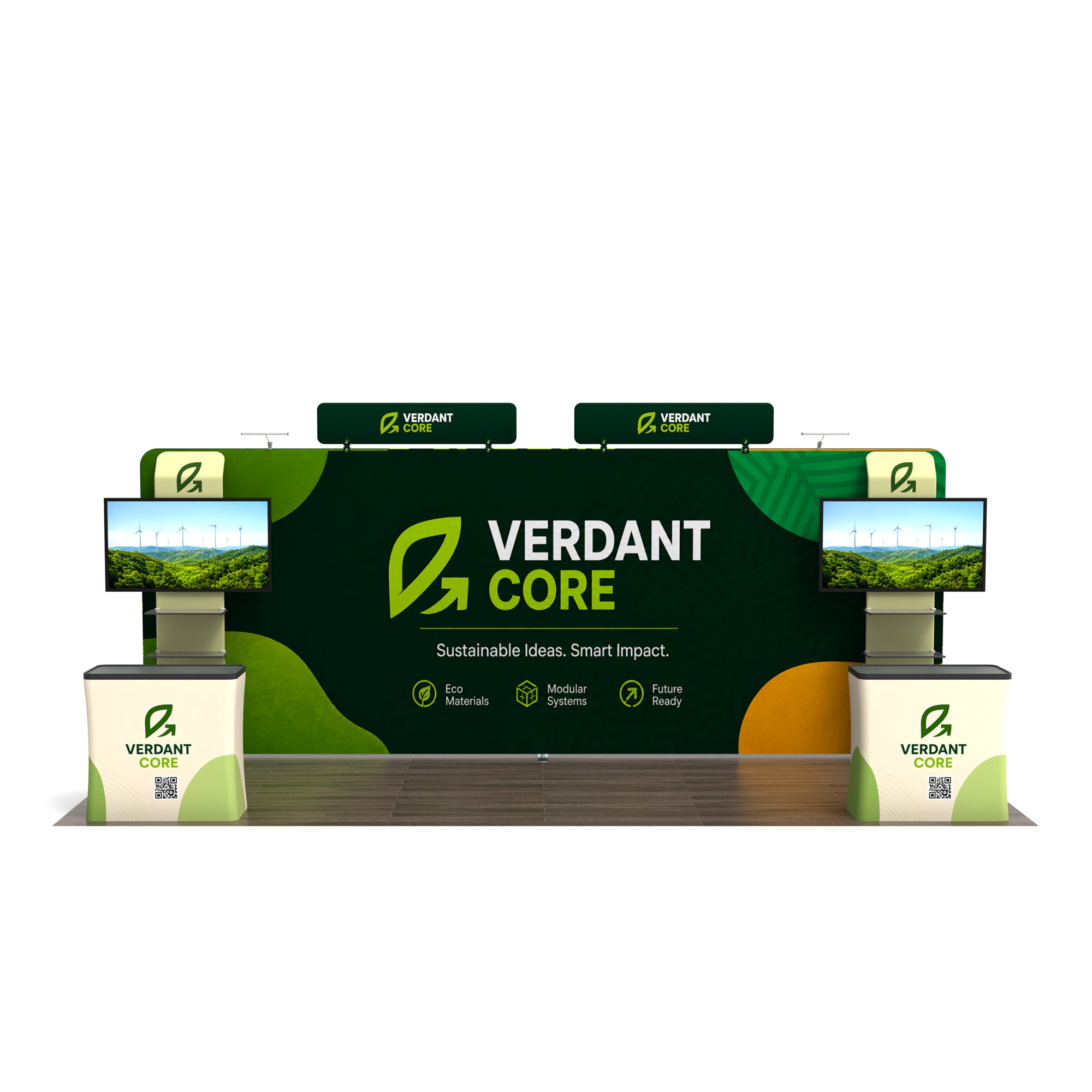 10x20TenseFlex™ PRO Straight Booth Display