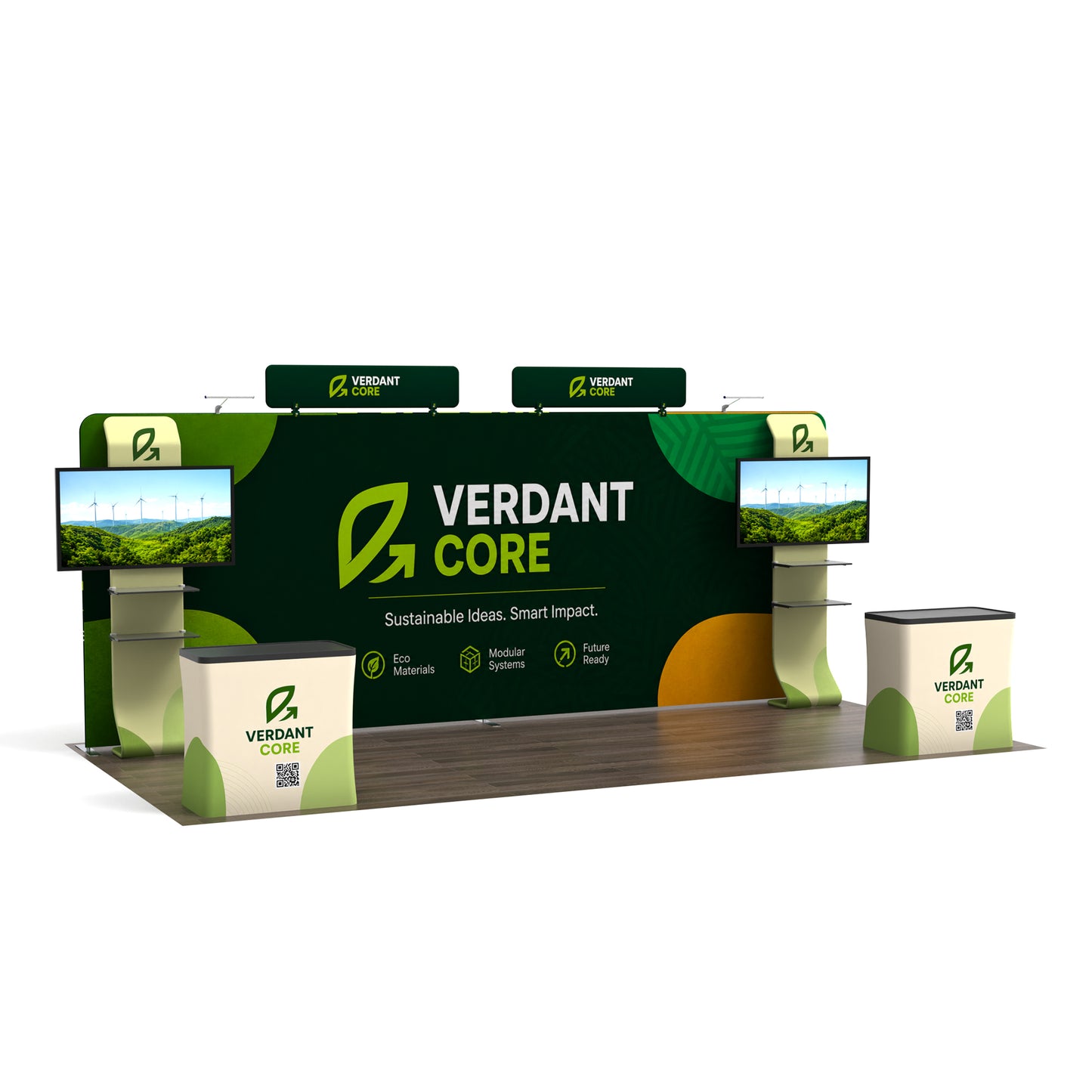 10x20TenseFlex™ PRO Straight Booth Display