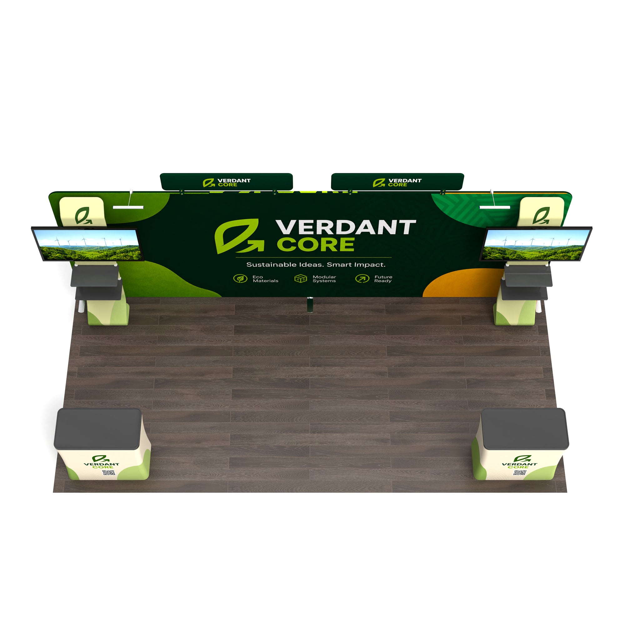 10x20TenseFlex™ PRO Straight Booth Display
