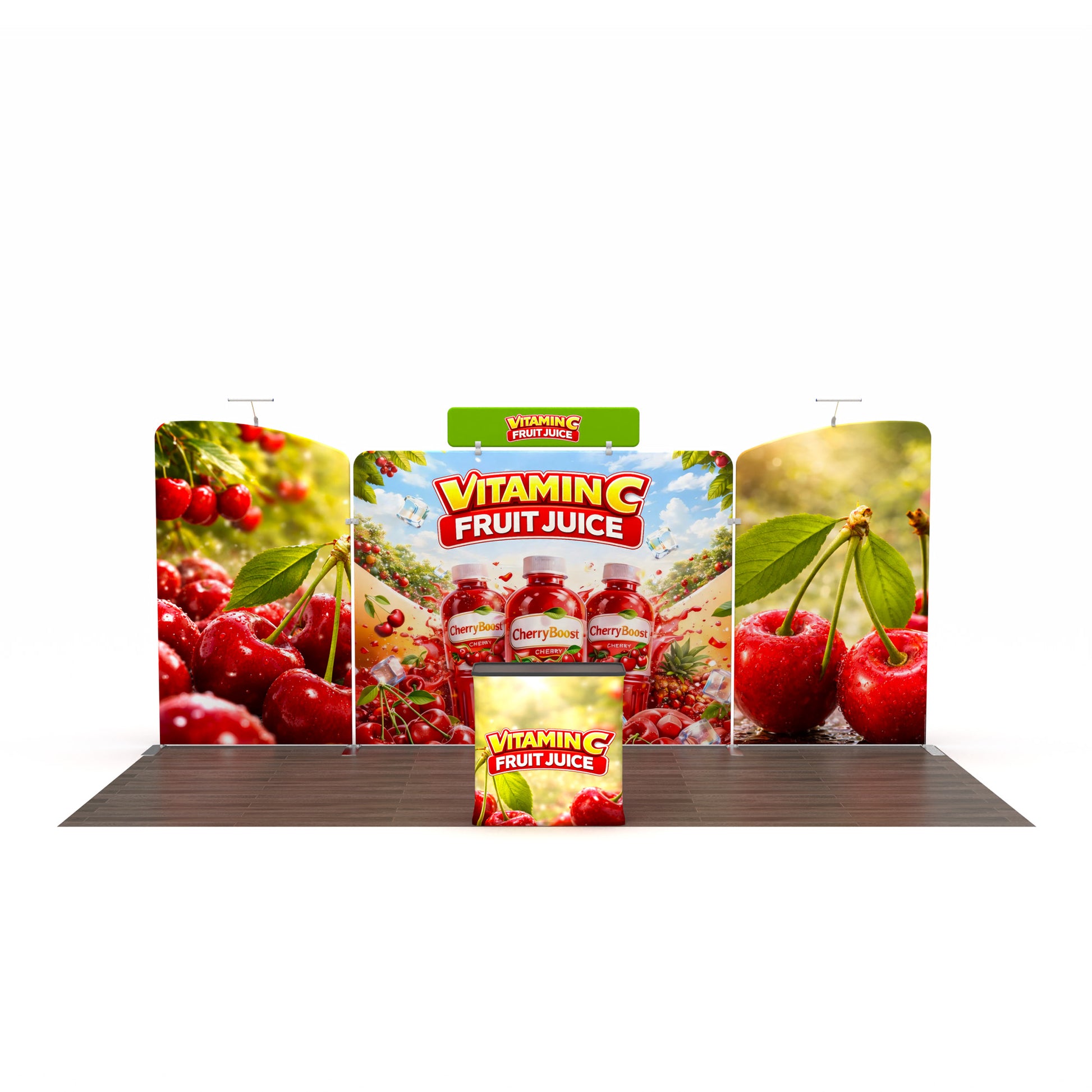 20ft TenseFlex™ Booth Kit A - QuickShowDisplay