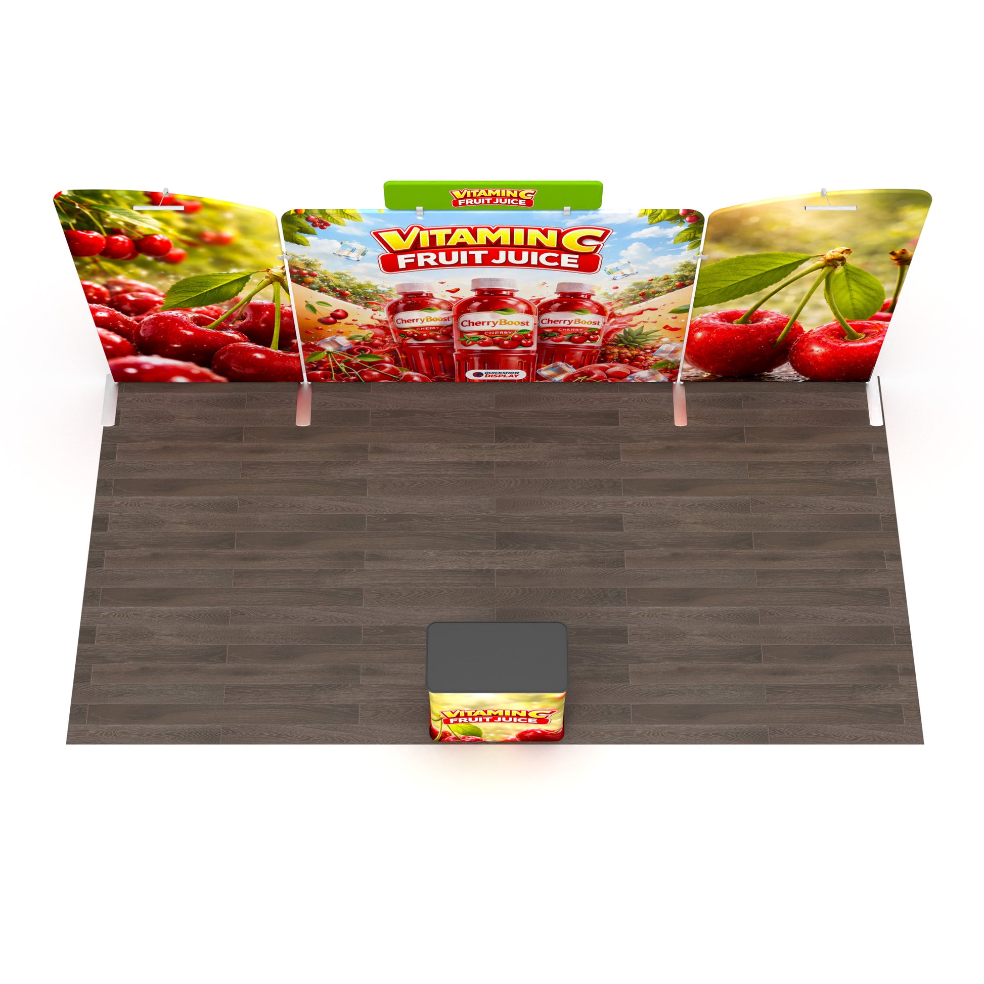 20ft TenseFlex™ Booth Kit A - QuickShowDisplay