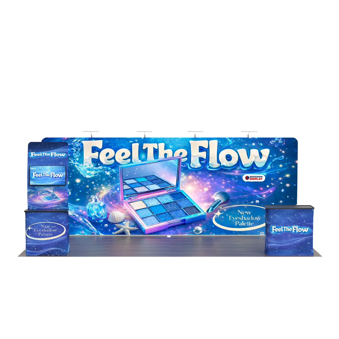 20ft TenseFlex™ Booth Kit B - QuickShowDisplay