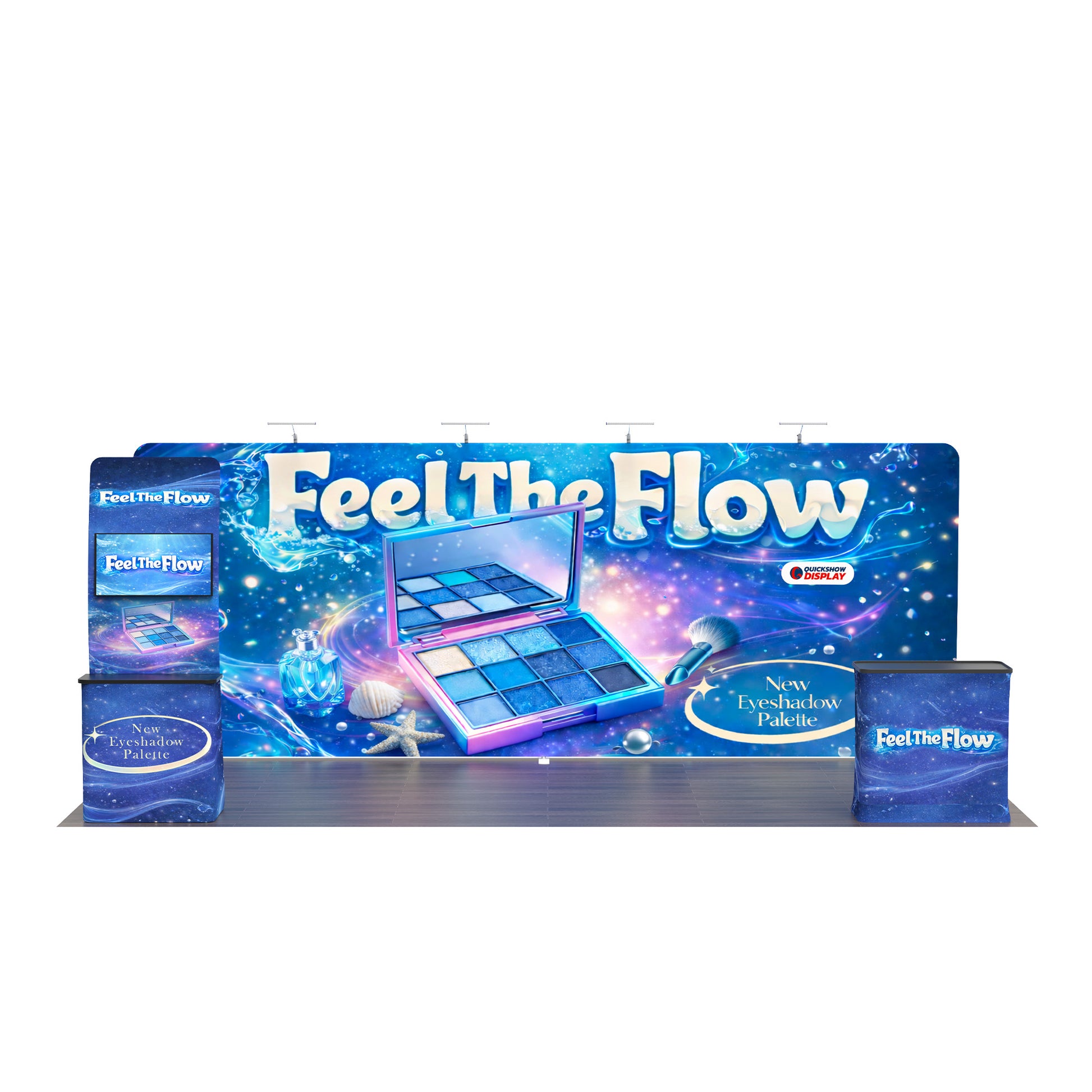 20ft TenseFlex™ Booth Kit B - QuickShowDisplay