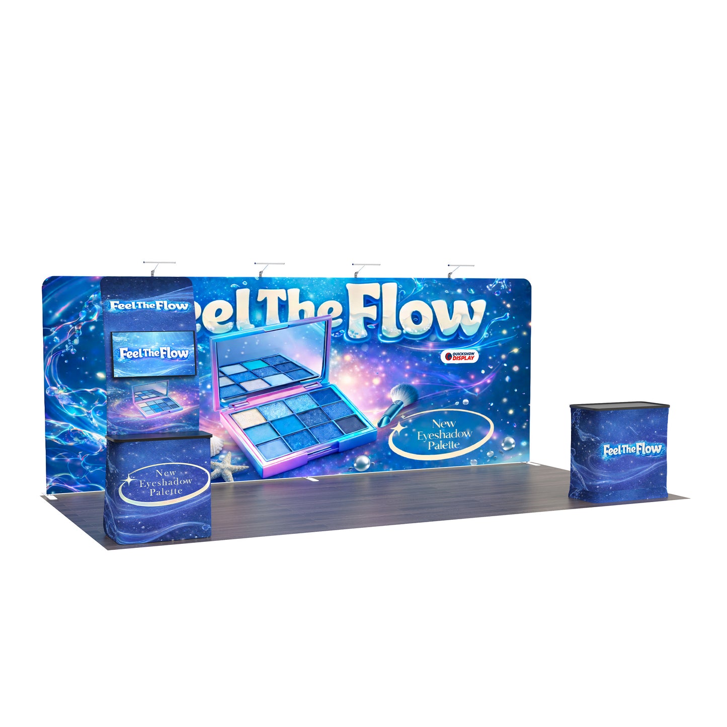 20ft TenseFlex™ Booth Kit B - QuickShowDisplay