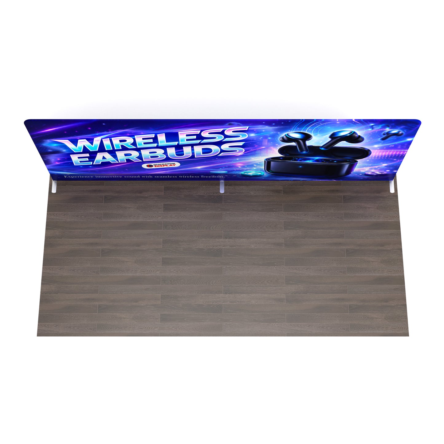 20ft TenseFlex™ Fabric Backdrop-Straight - QuickShowDisplay