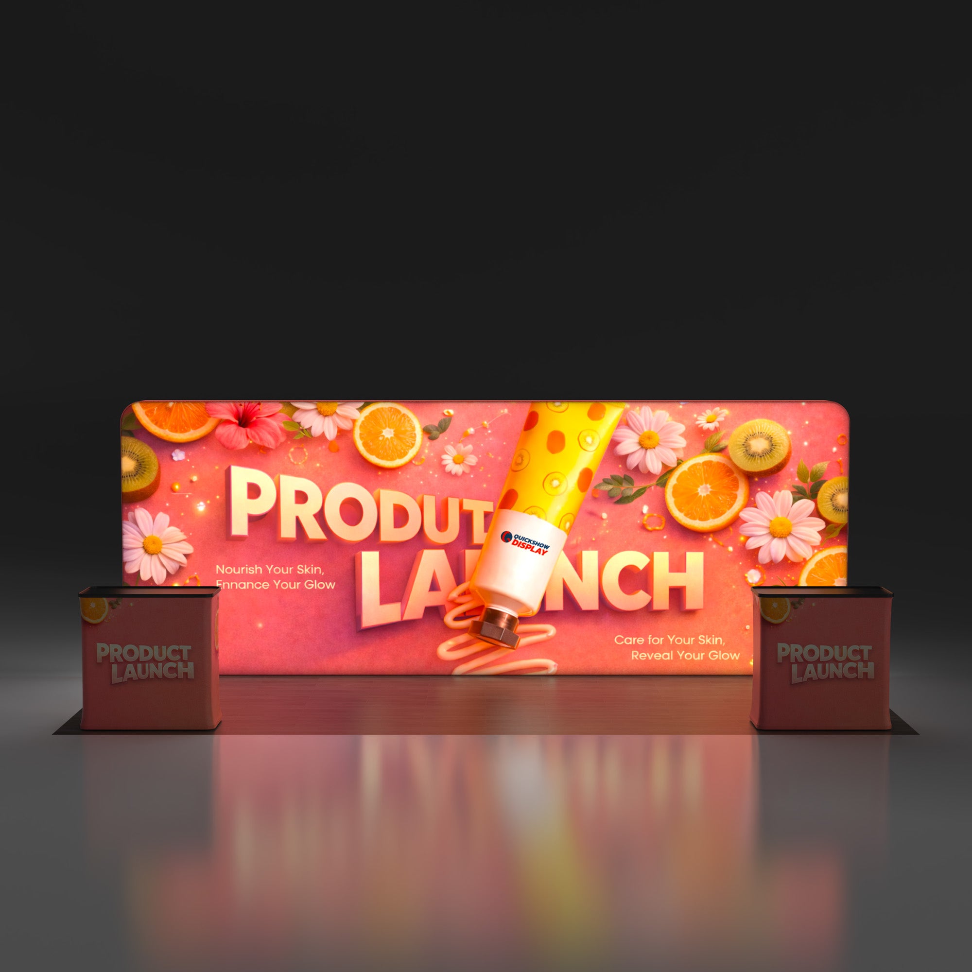 20ft TenseLight™ Booth Kit A - QuickShowDisplay