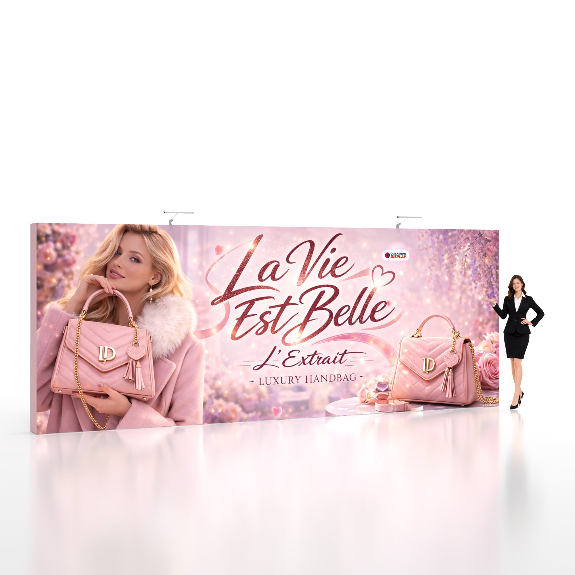 20ft TensePop™ Fabric Backdrop-Straight