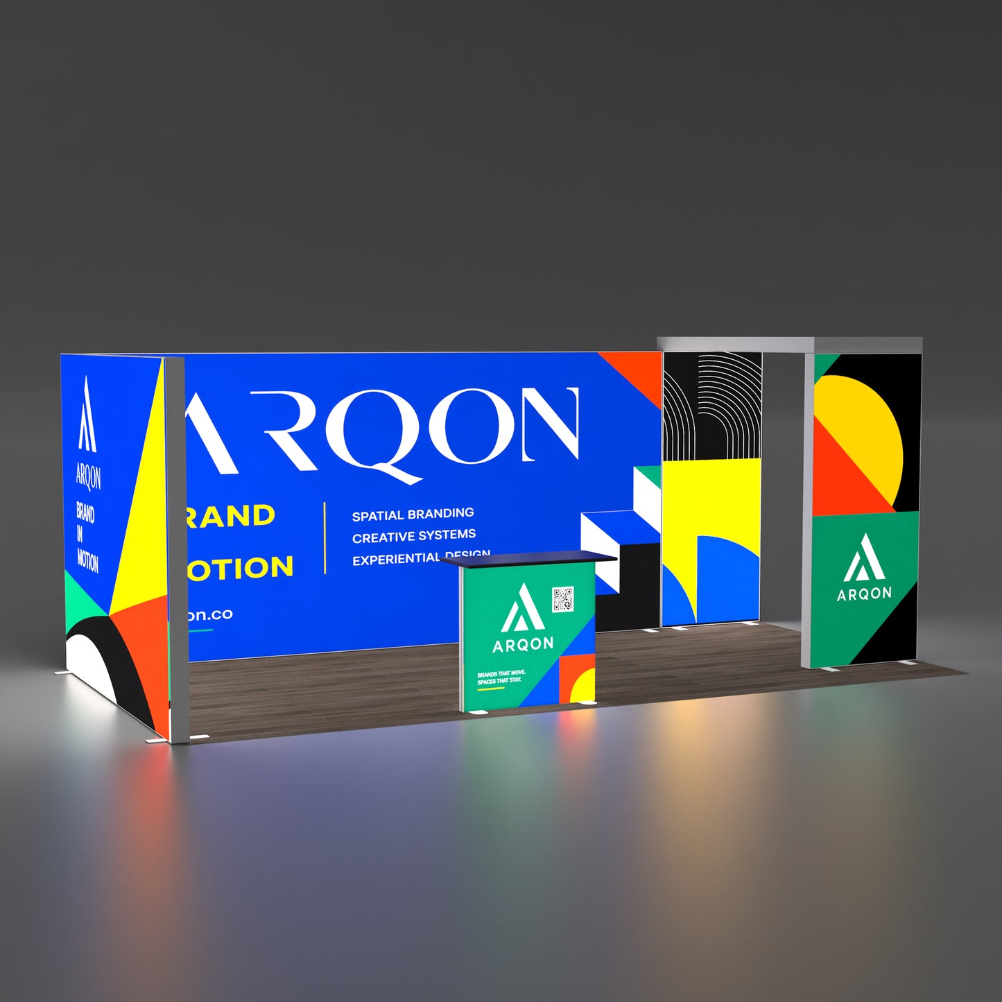 10x20 EdgeLumi™ Aluminum SEG Backlit Trade Show Booth Display A