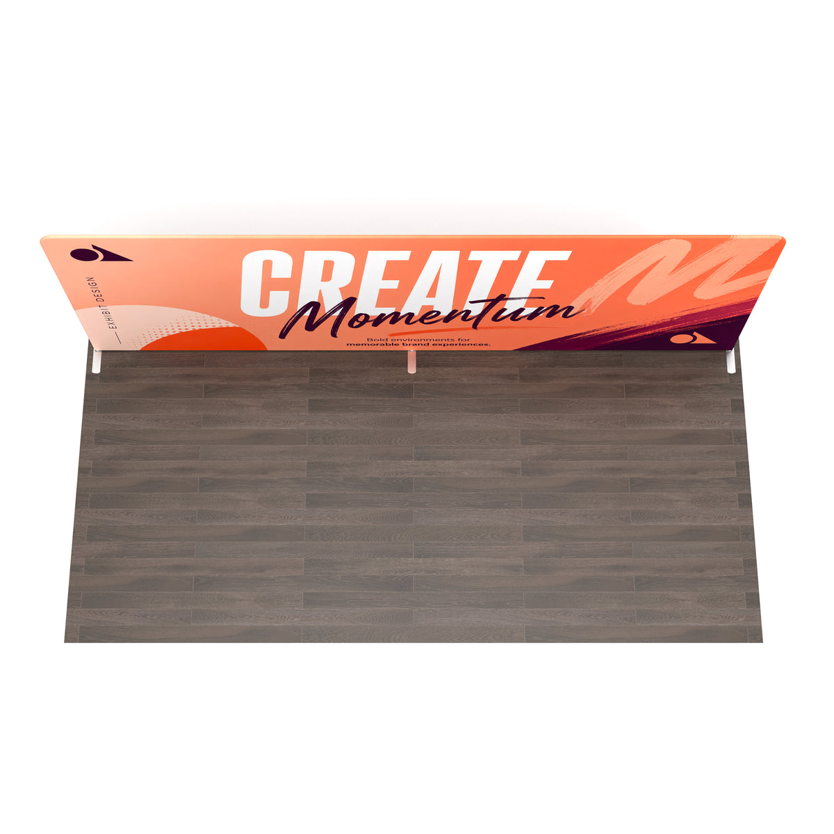 20ft TenseFlex™ Straight Fabric Backdrop Display - QuickShowDisplay