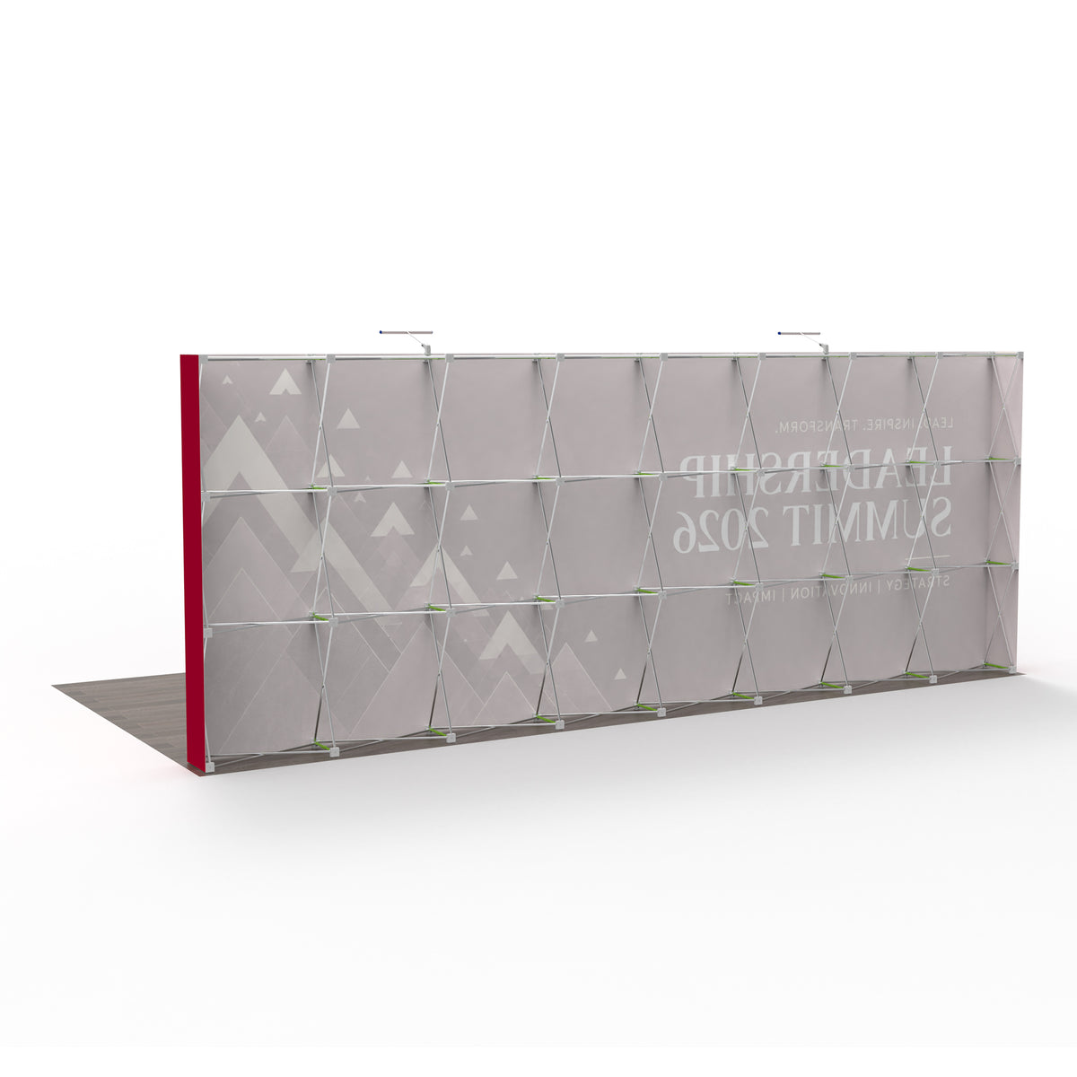 20ft TensePop™ Straight Pop-Up Fabric Backdrop - QuickShowDisplay