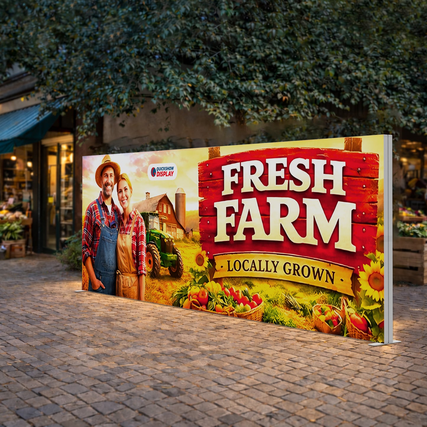 20x6.6ft PVC SEG Lightboxes - QuickShowDisplay