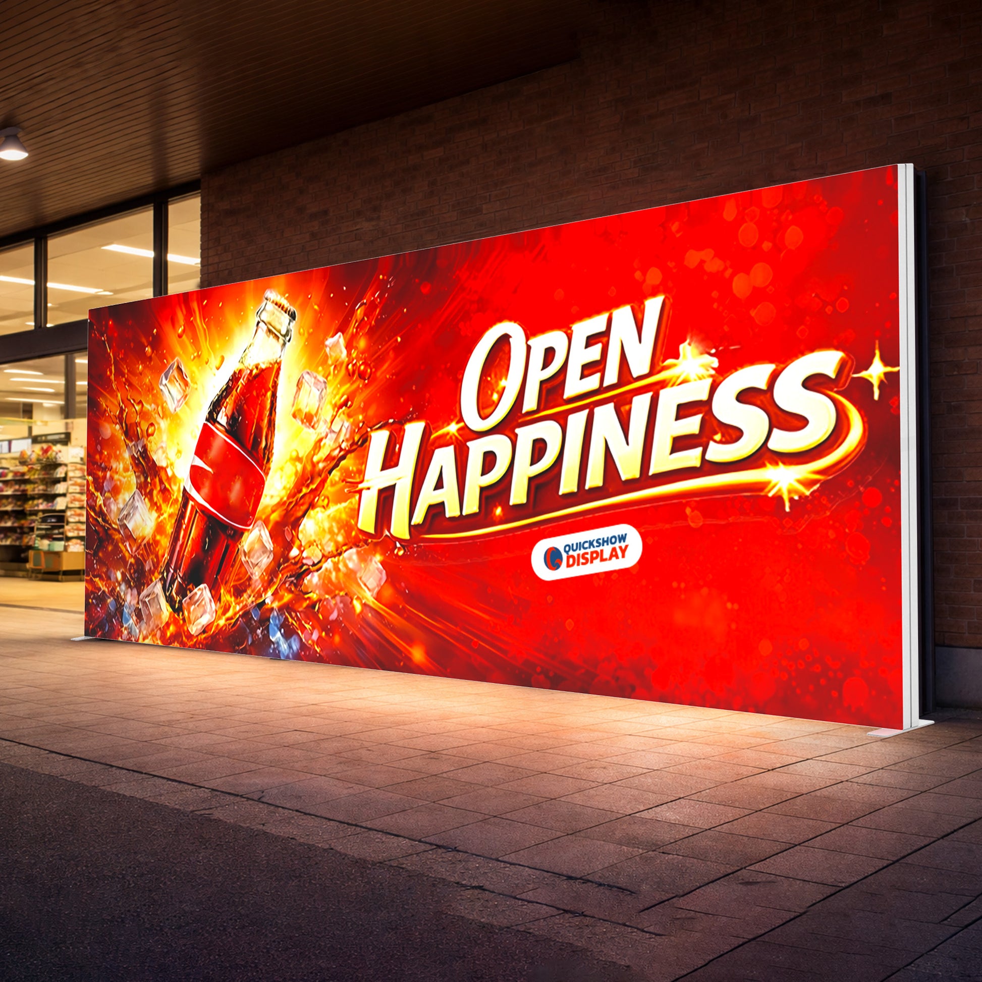 20x7.9ft PVC SEG Lightboxes - QuickShowDisplay
