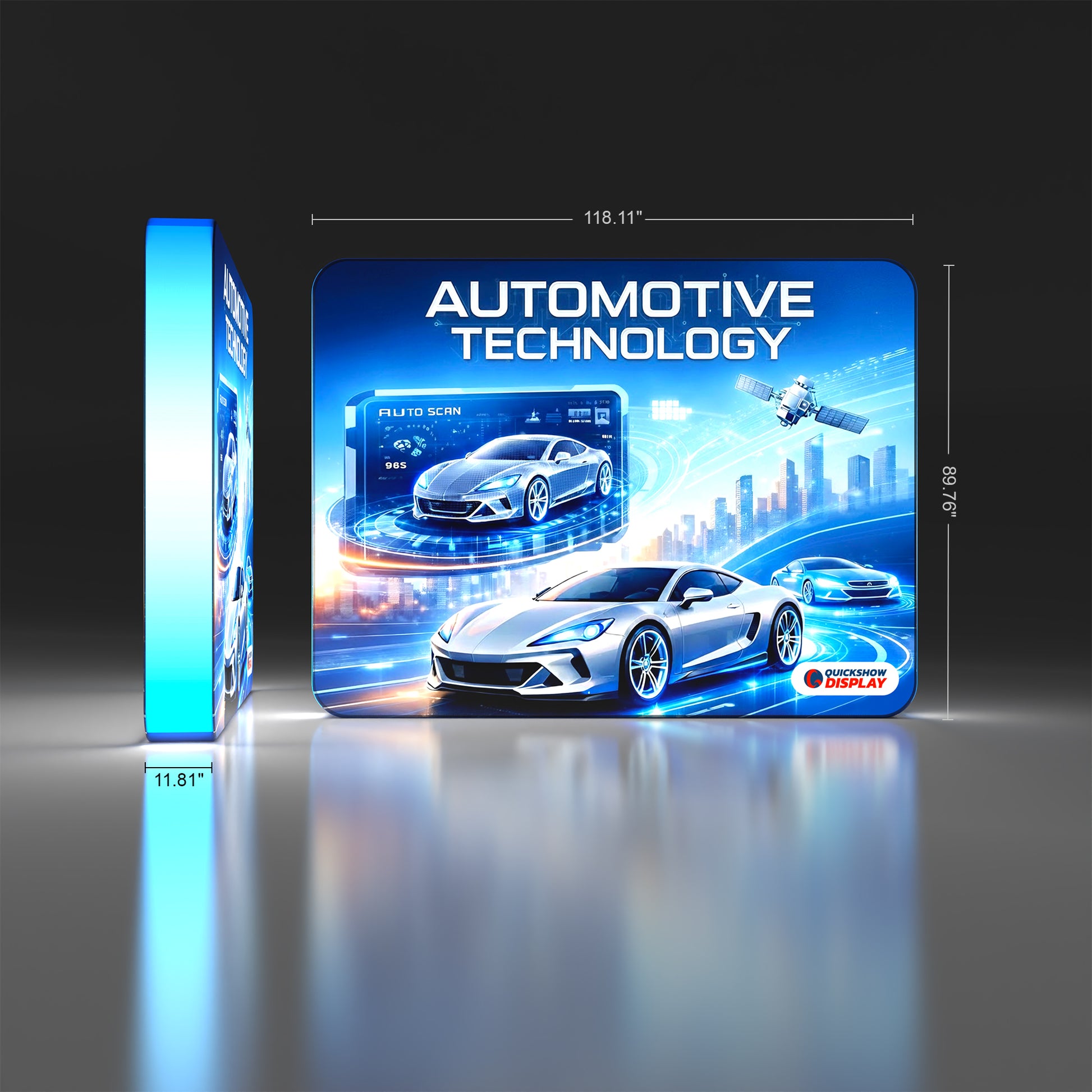 10ft TenseLight™ Backlit Backdrop - QuickShowDisplay