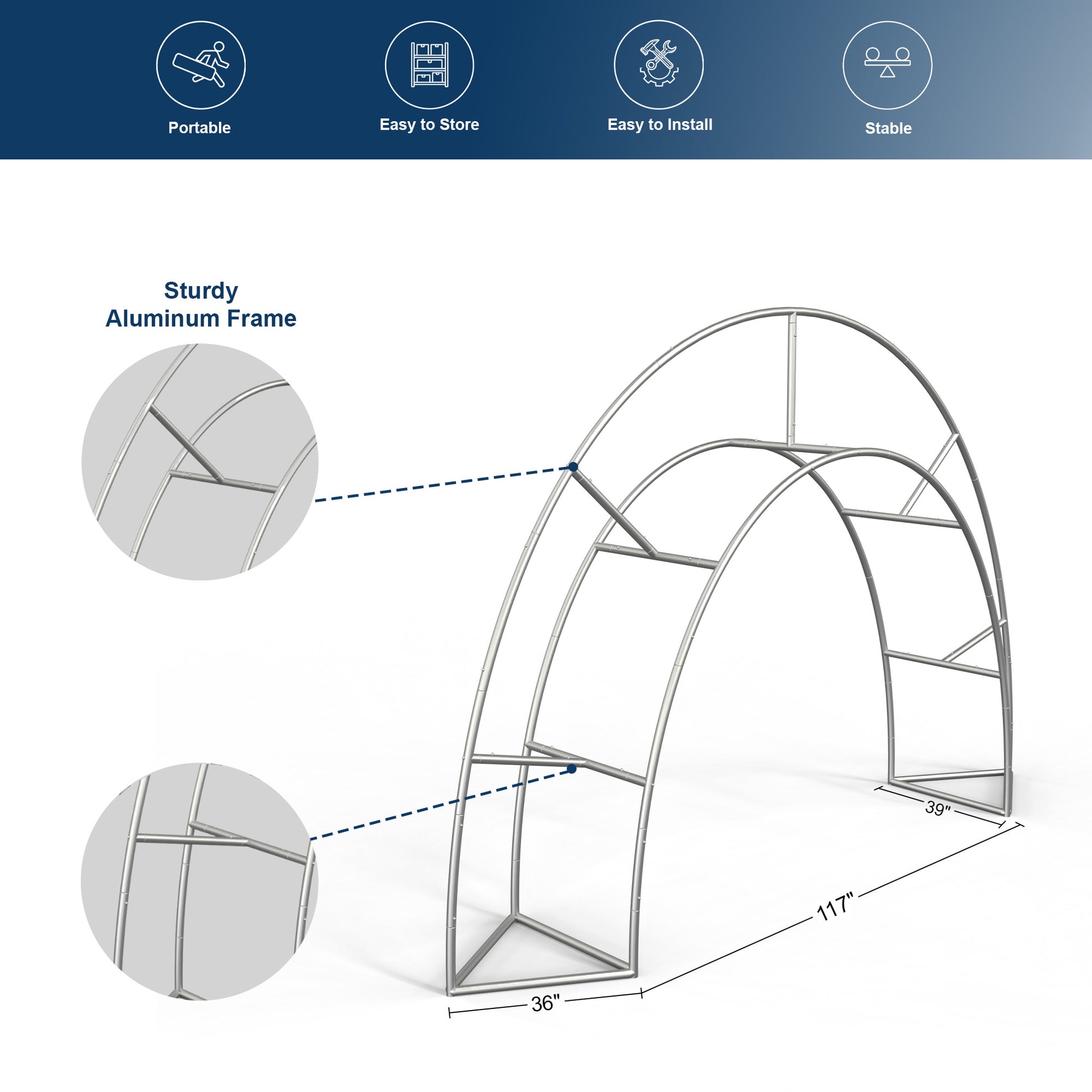 Custom 360 Brand Visibility Triangle Trade Show Arch Display - QuickShowDisplay