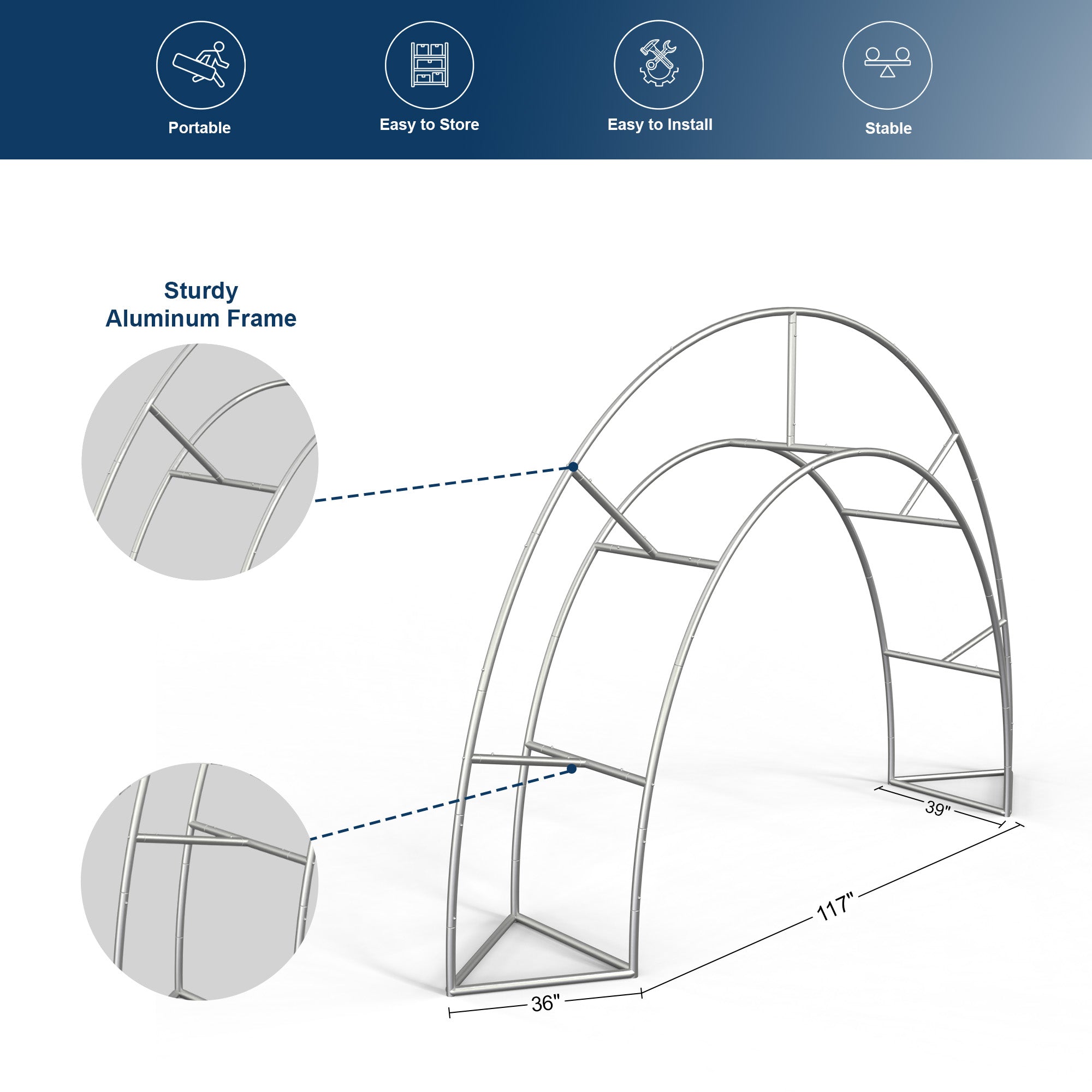 Custom 360 Brand Visibility Triangle Trade Show Arch Display - QuickShowDisplay