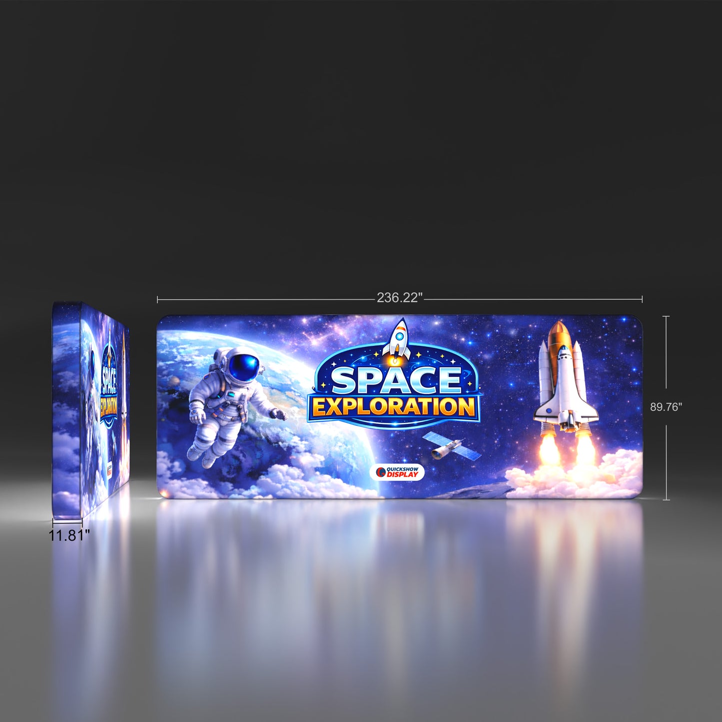 20ft TenseLight™ Backlit Backdrop - QuickShowDisplay