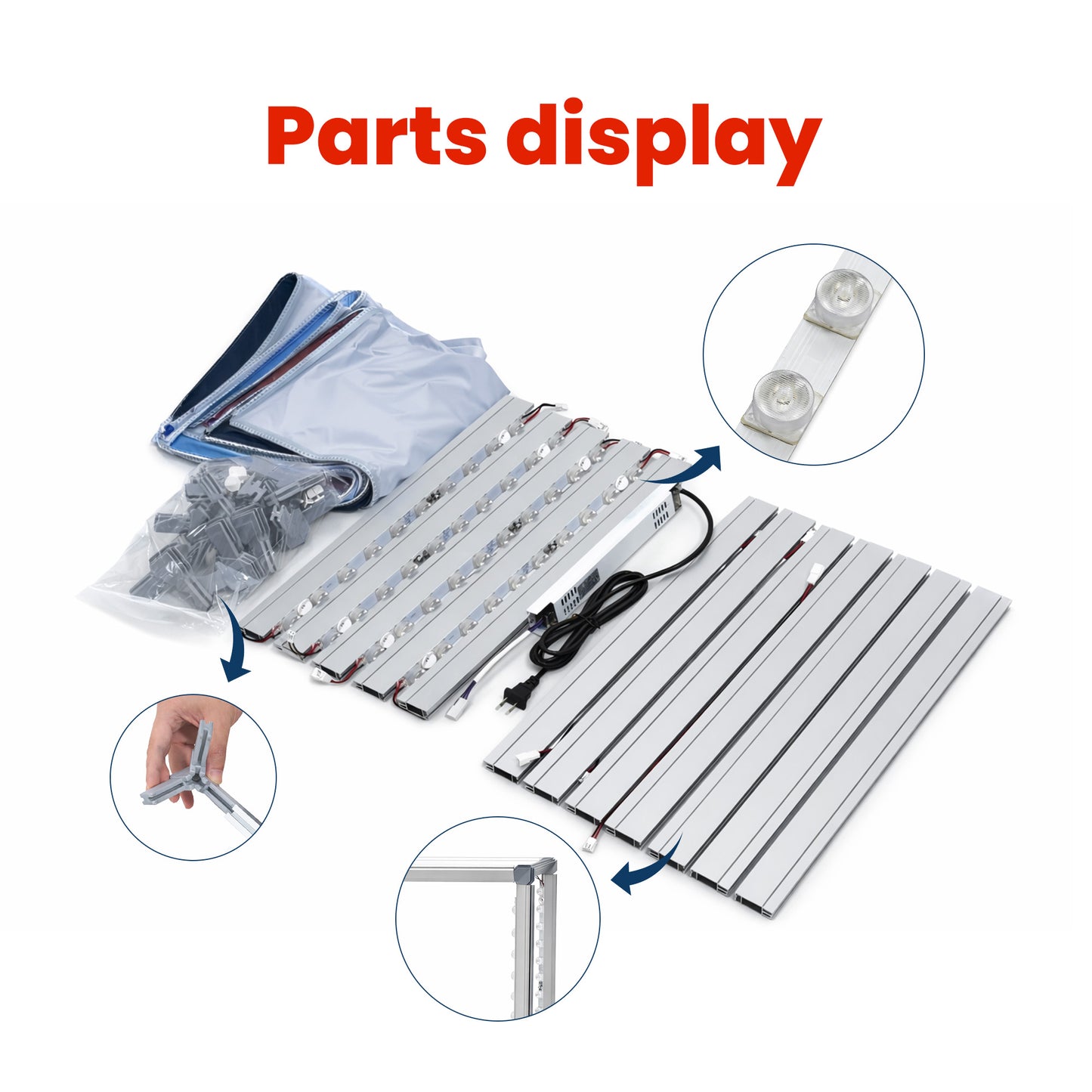 Backlit Stackable Cube Displays - 3 - QuickShowDisplay