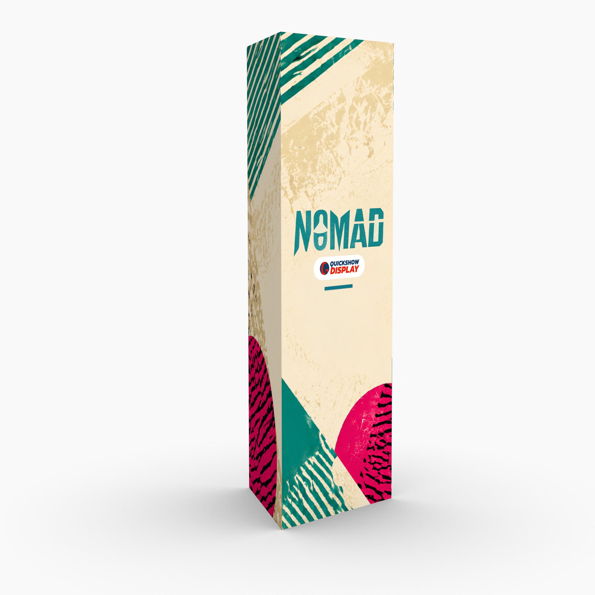 2ft Wide Triangle Trade Show Tower Display - QuickShowDisplay