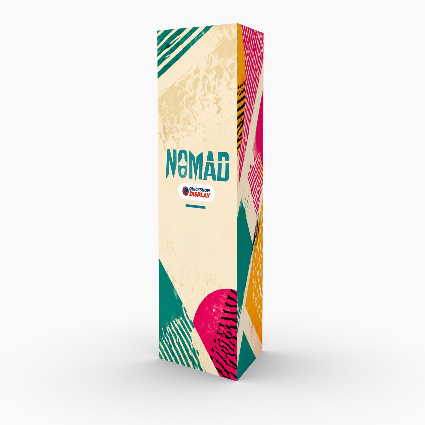 2ft Wide Triangle Trade Show Tower Display - QuickShowDisplay
