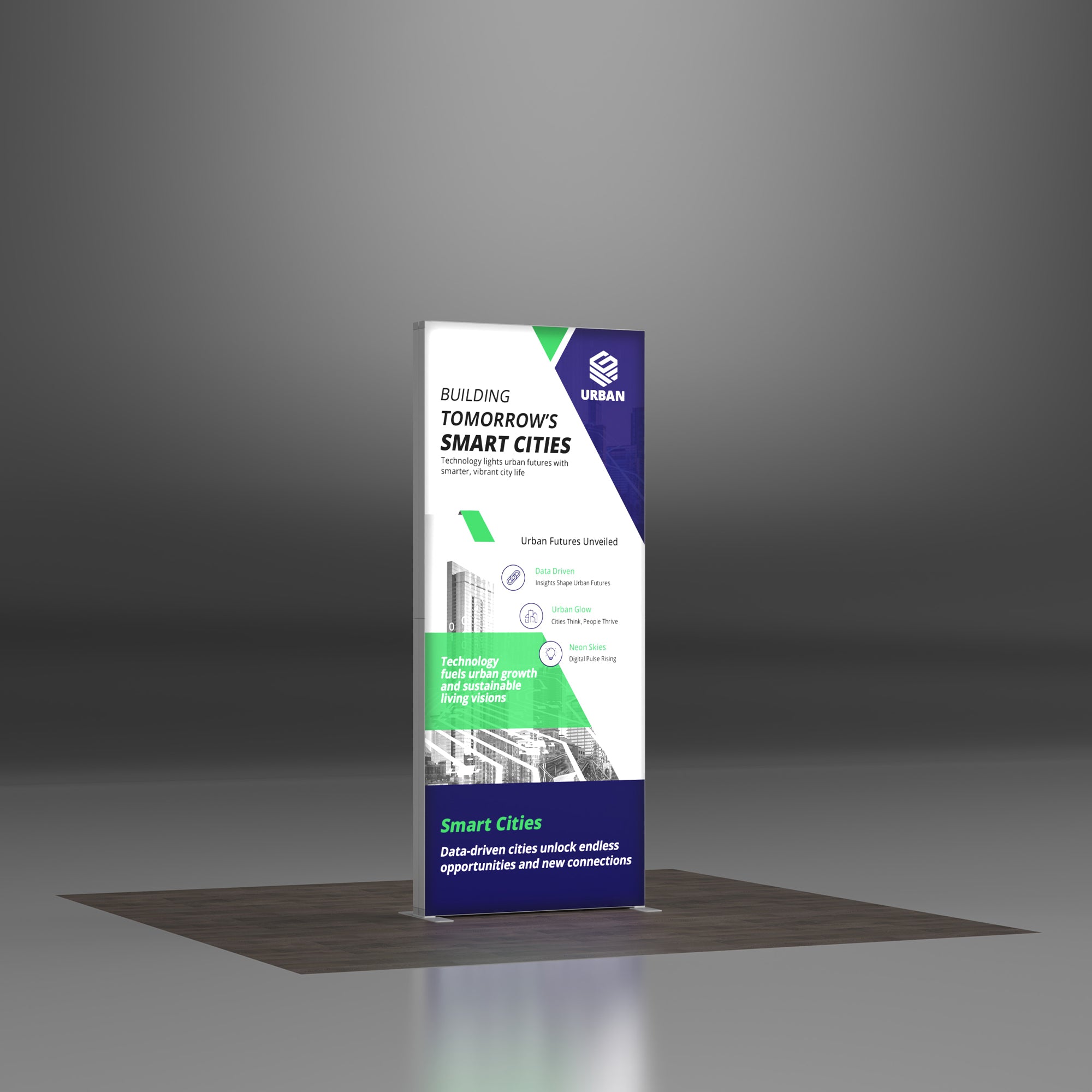 3ft Backlit SEG Lightbox Display - QuickShowDisplay