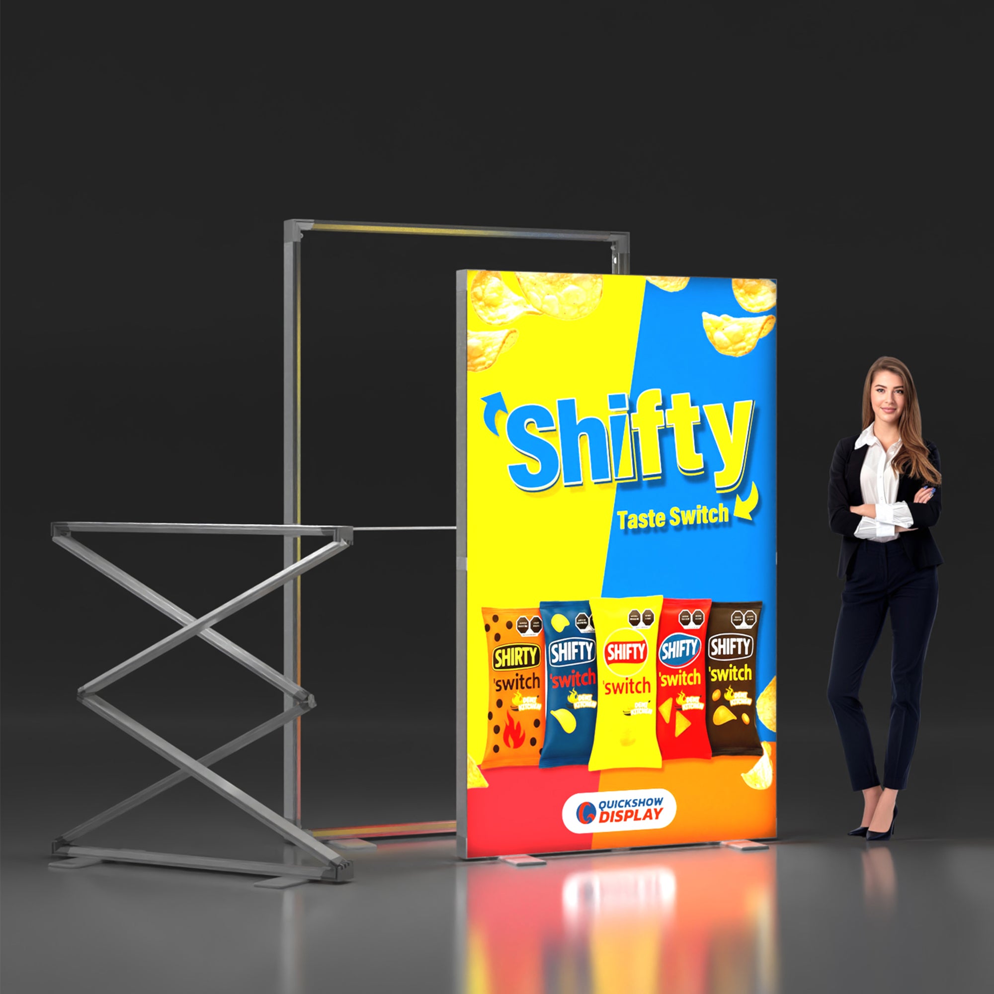 3.9x6.6ft EdgeLumi™ Collapsible SEG Lightboxes