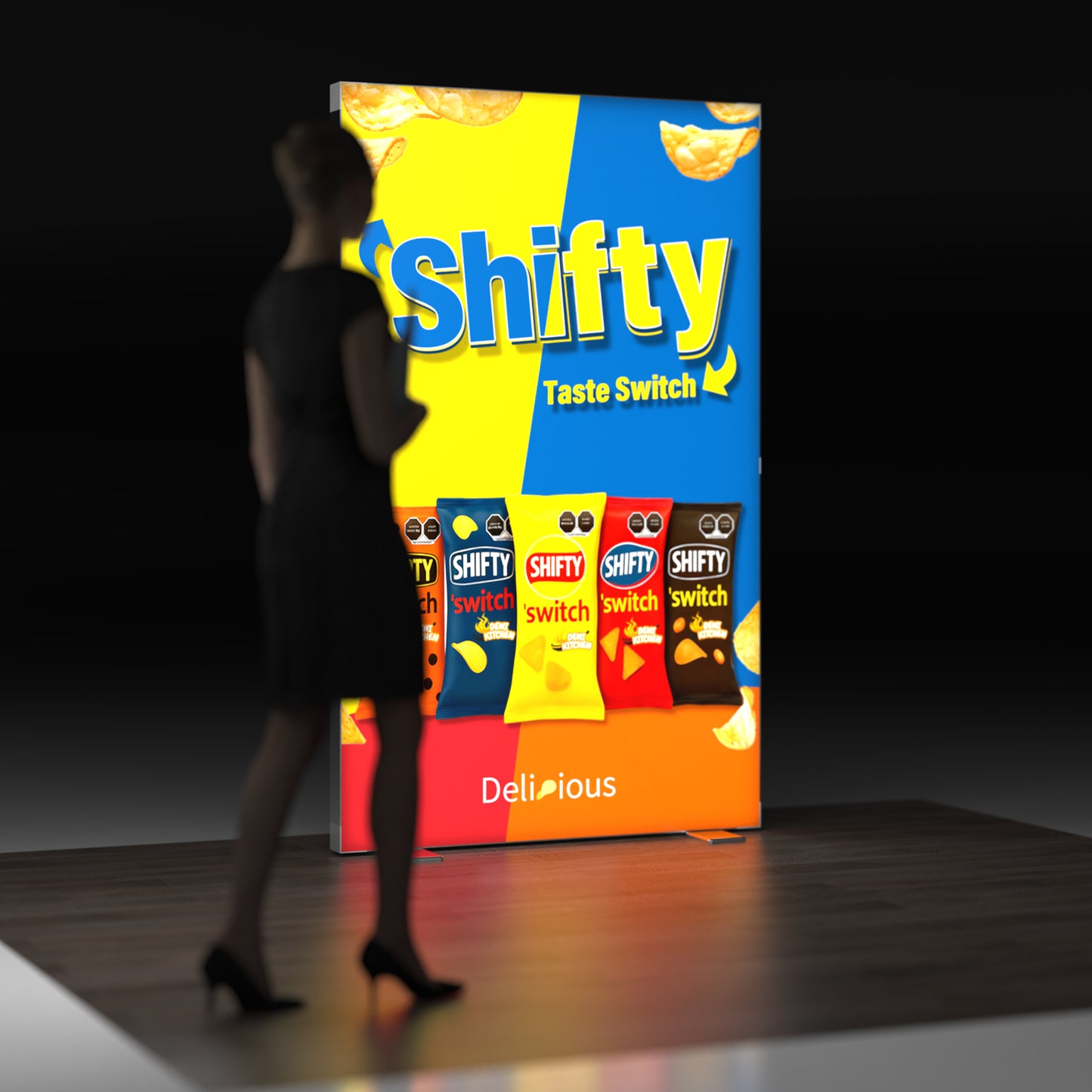 3.9x6.6ft EdgeLumi™ Collapsible SEG Lightboxes